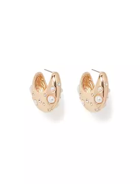 Glen Gold Plated Twist Hoop Earrings