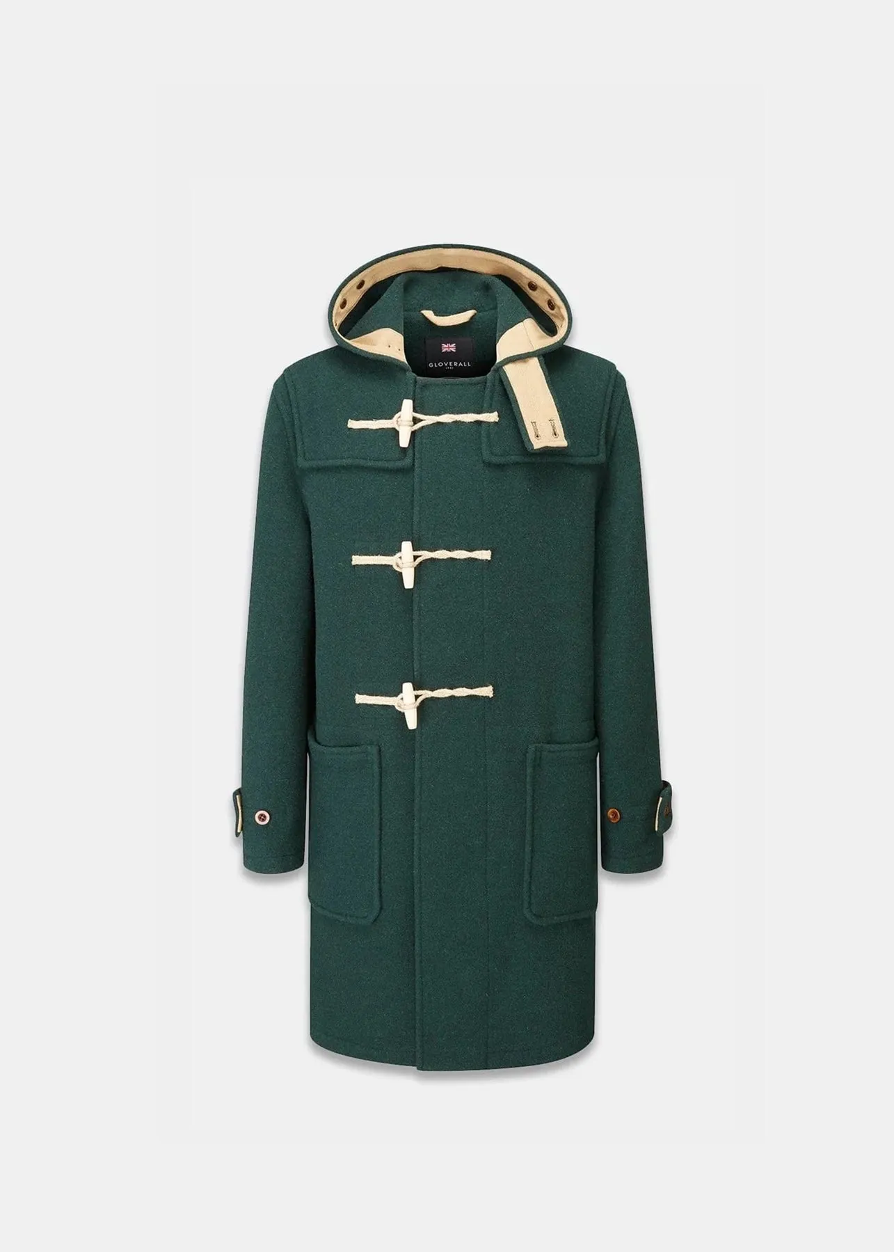 Gloverall Monty Duffle Coat - Pine Green