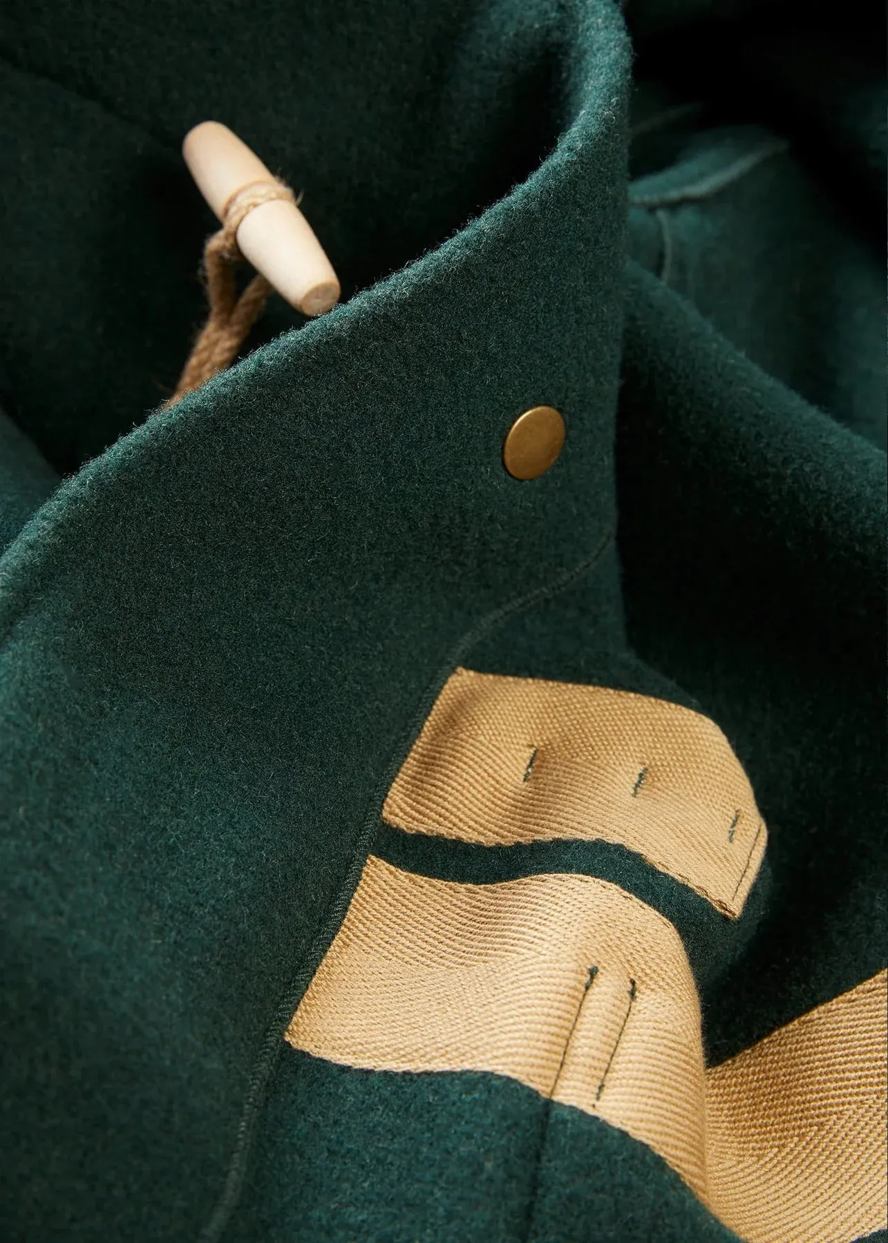 Gloverall Monty Duffle Coat - Pine Green