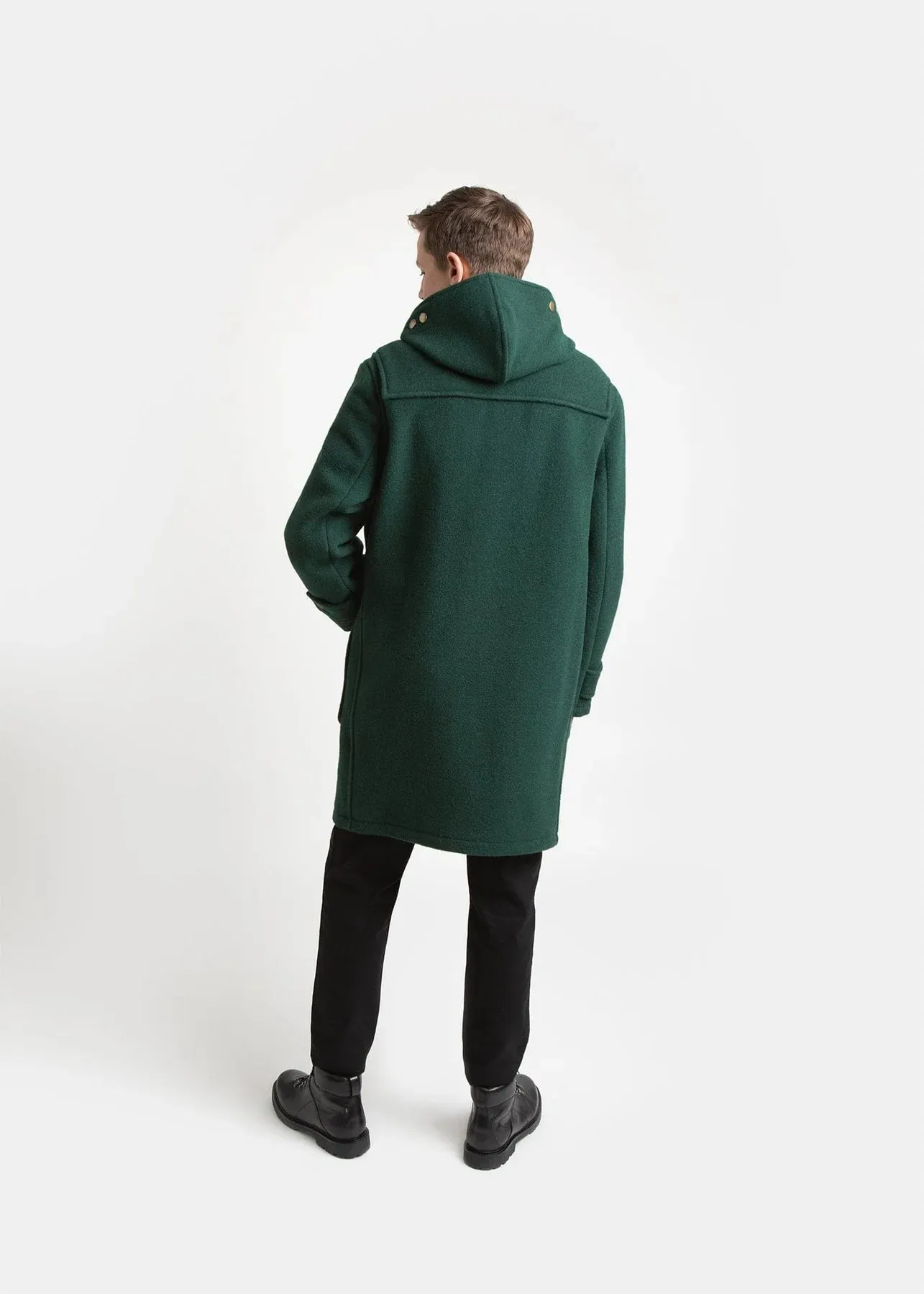 Gloverall Monty Duffle Coat - Pine Green