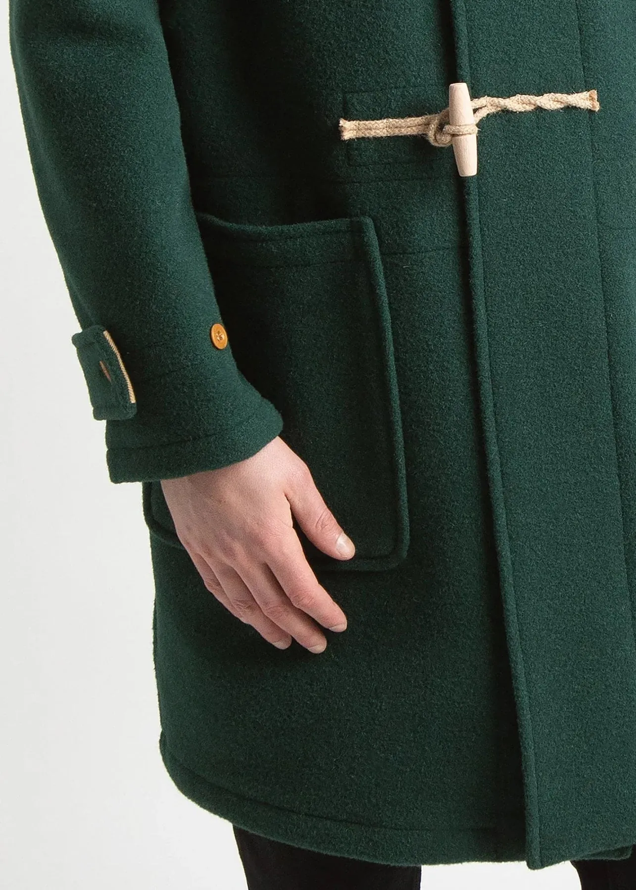 Gloverall Monty Duffle Coat - Pine Green