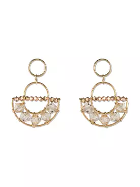 Gold Olakira Half Moon Earrings