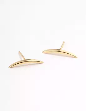 Gold Plated Sterling Silver Climber Earrings