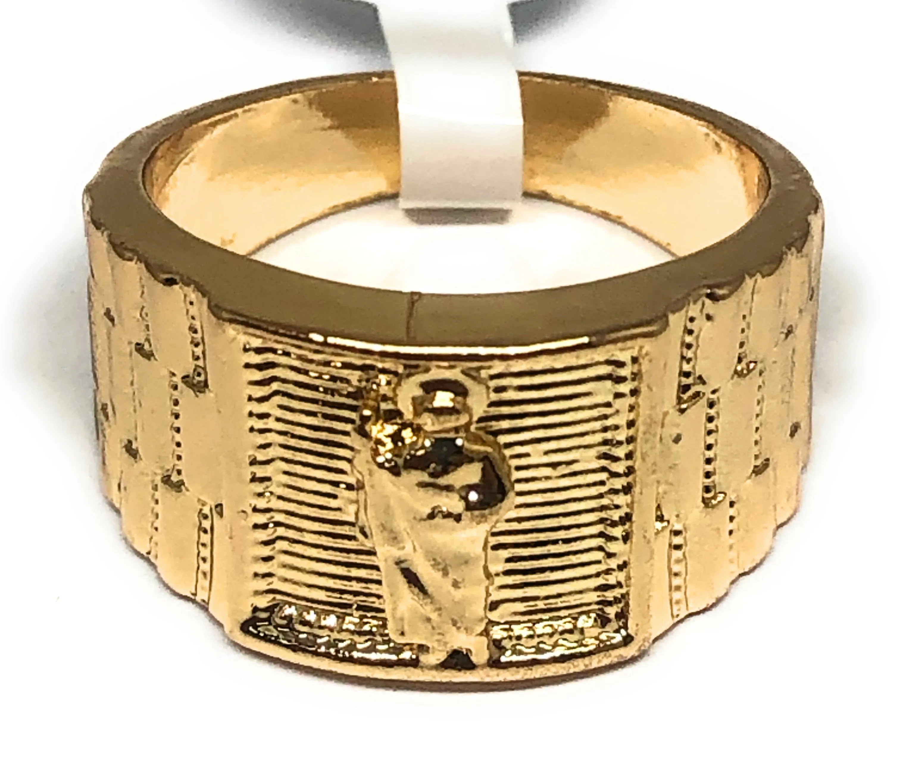 Gold Plated Yellow San Judas Saint Jude Ring Anillo