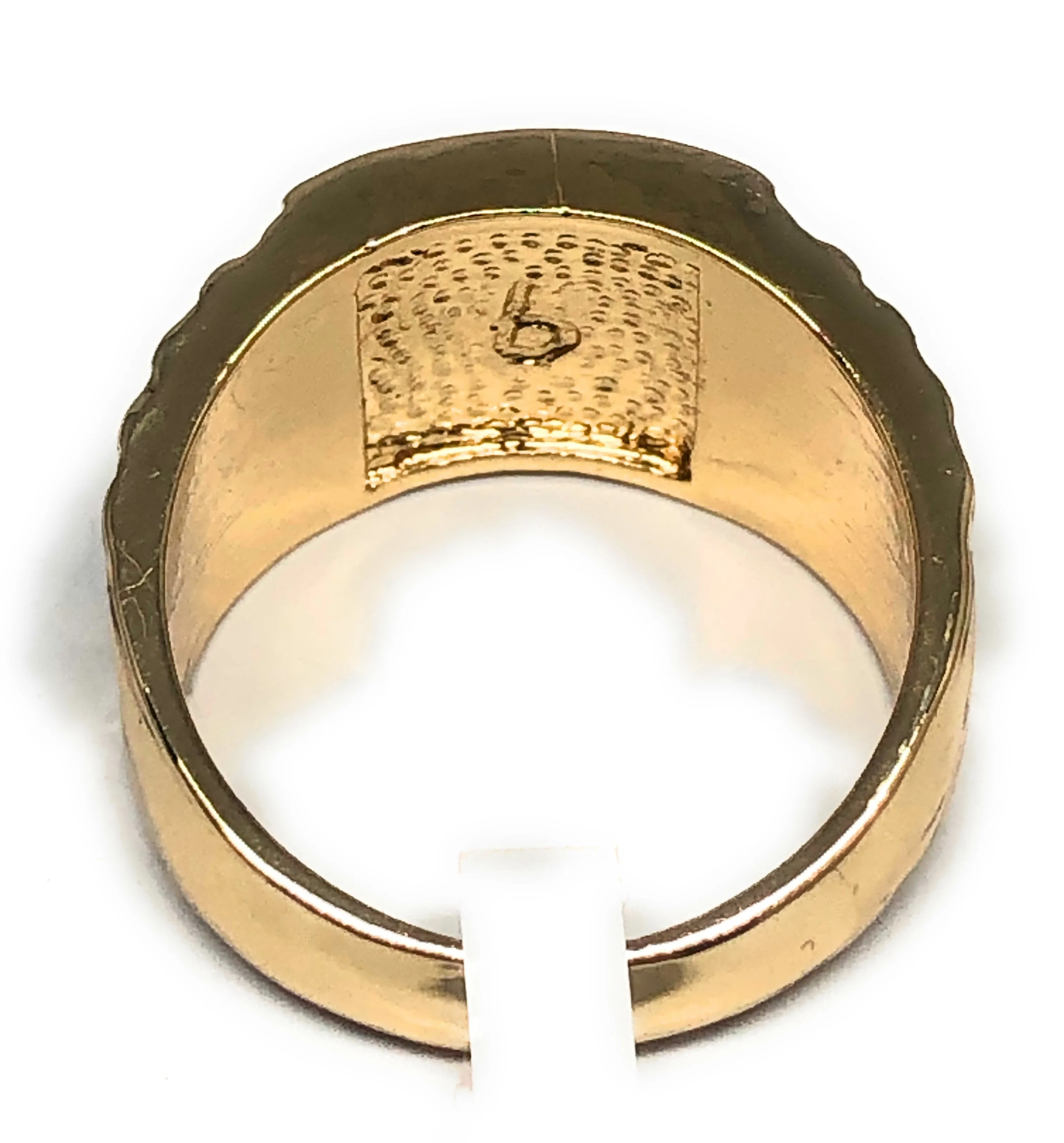 Gold Plated Yellow San Judas Saint Jude Ring Anillo