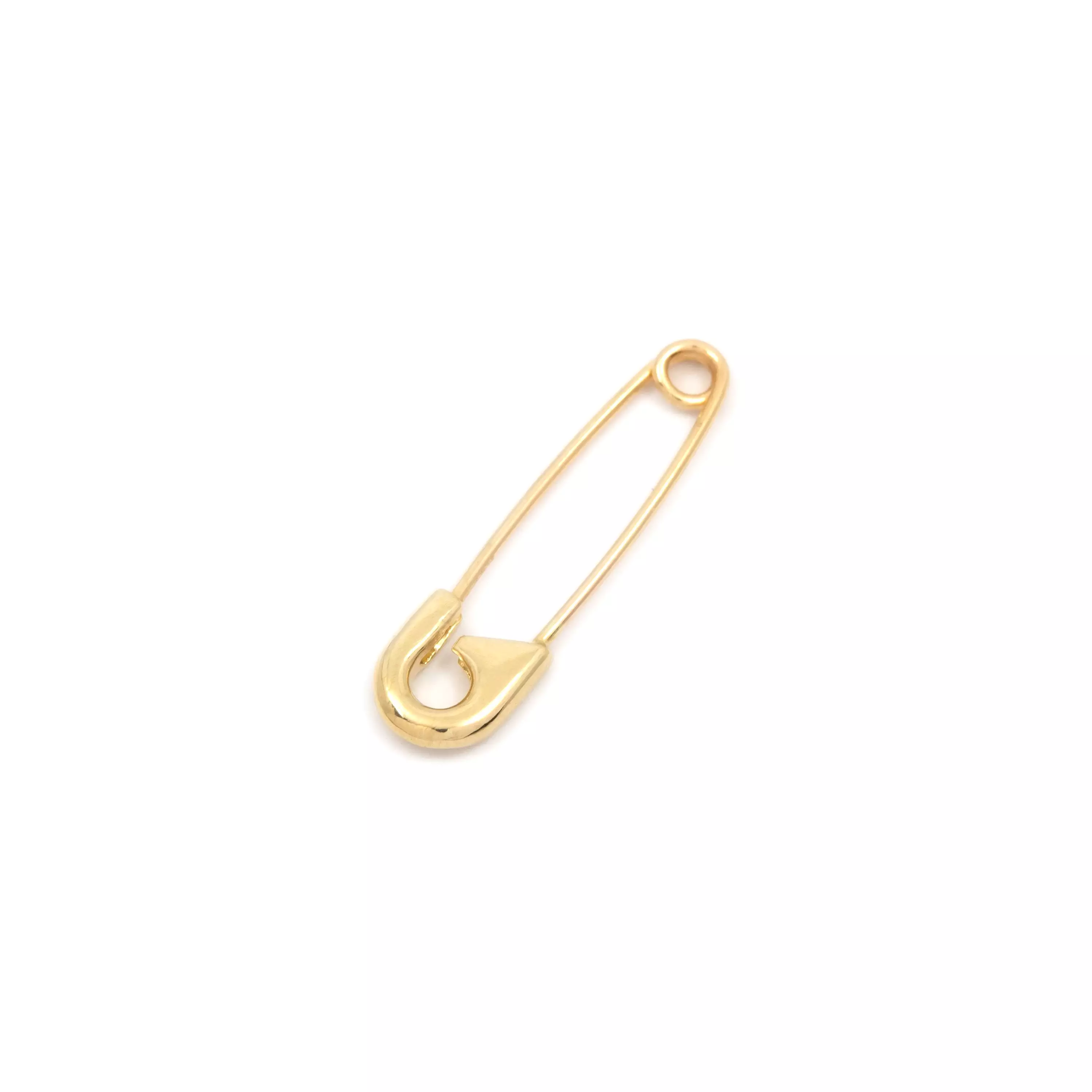 Gold Safety Pin Earring