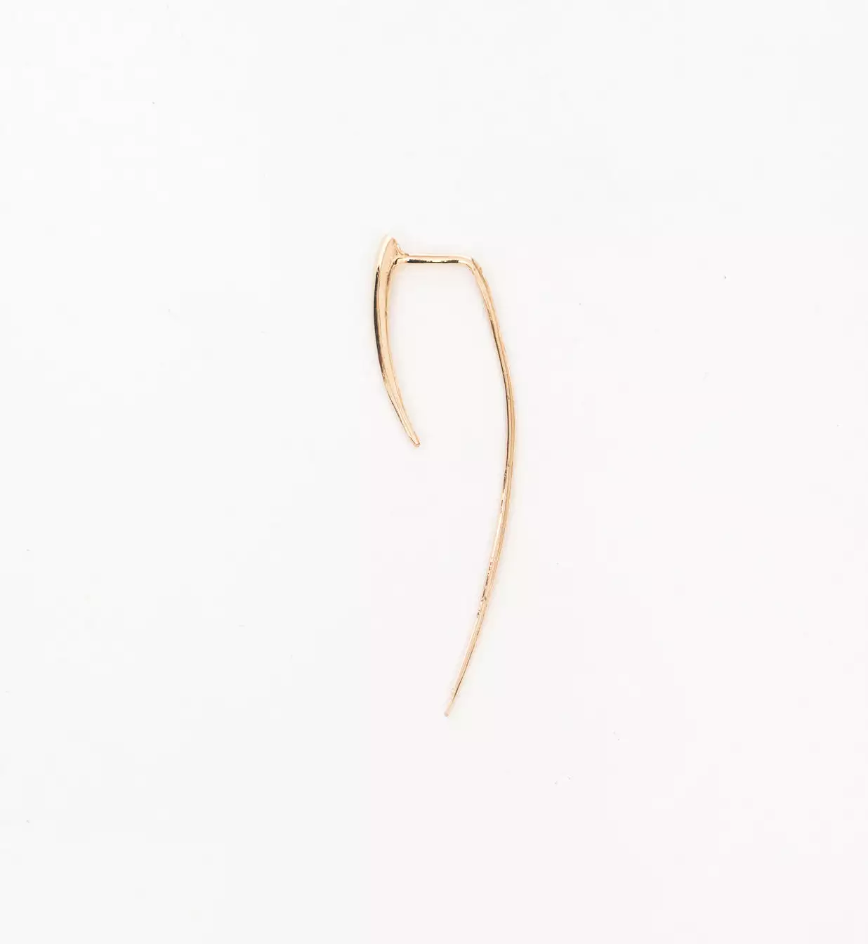 Gold XL Infinite Tusk Earring