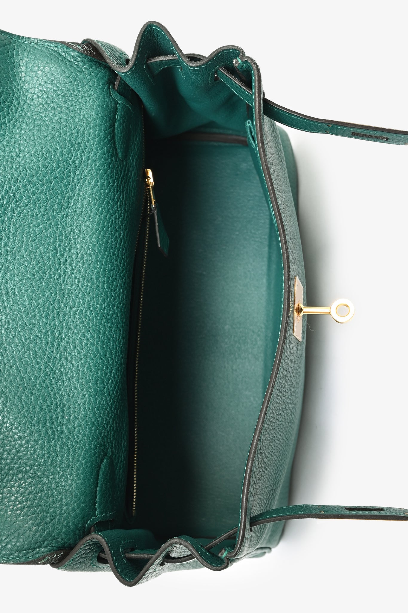 Hermes 2016 Malachite Togo Kelly 28 with Strap GHW