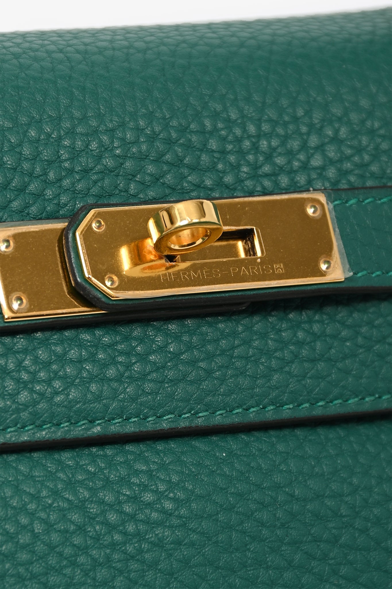 Hermes 2016 Malachite Togo Kelly 28 with Strap GHW