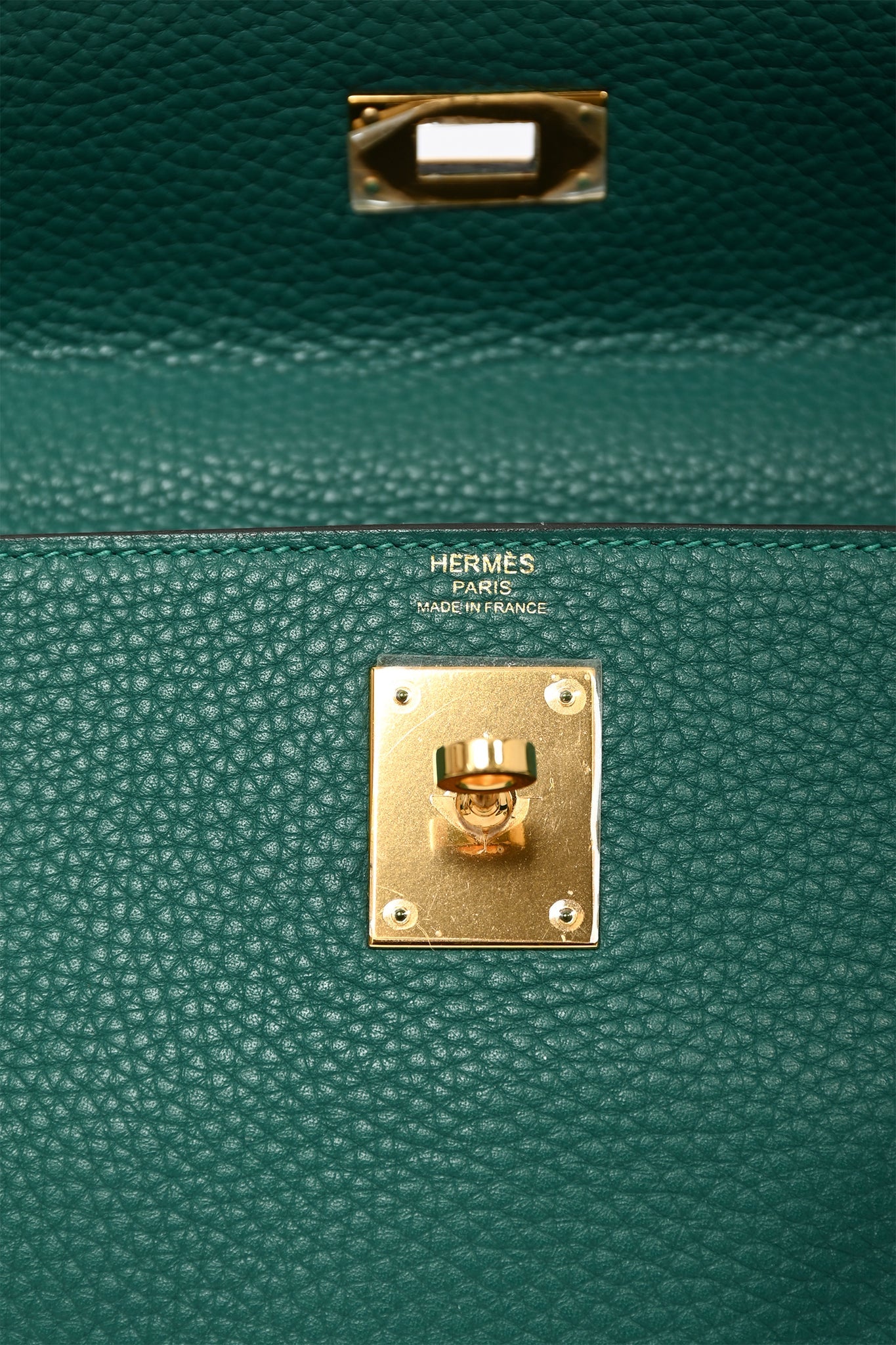 Hermes 2016 Malachite Togo Kelly 28 with Strap GHW