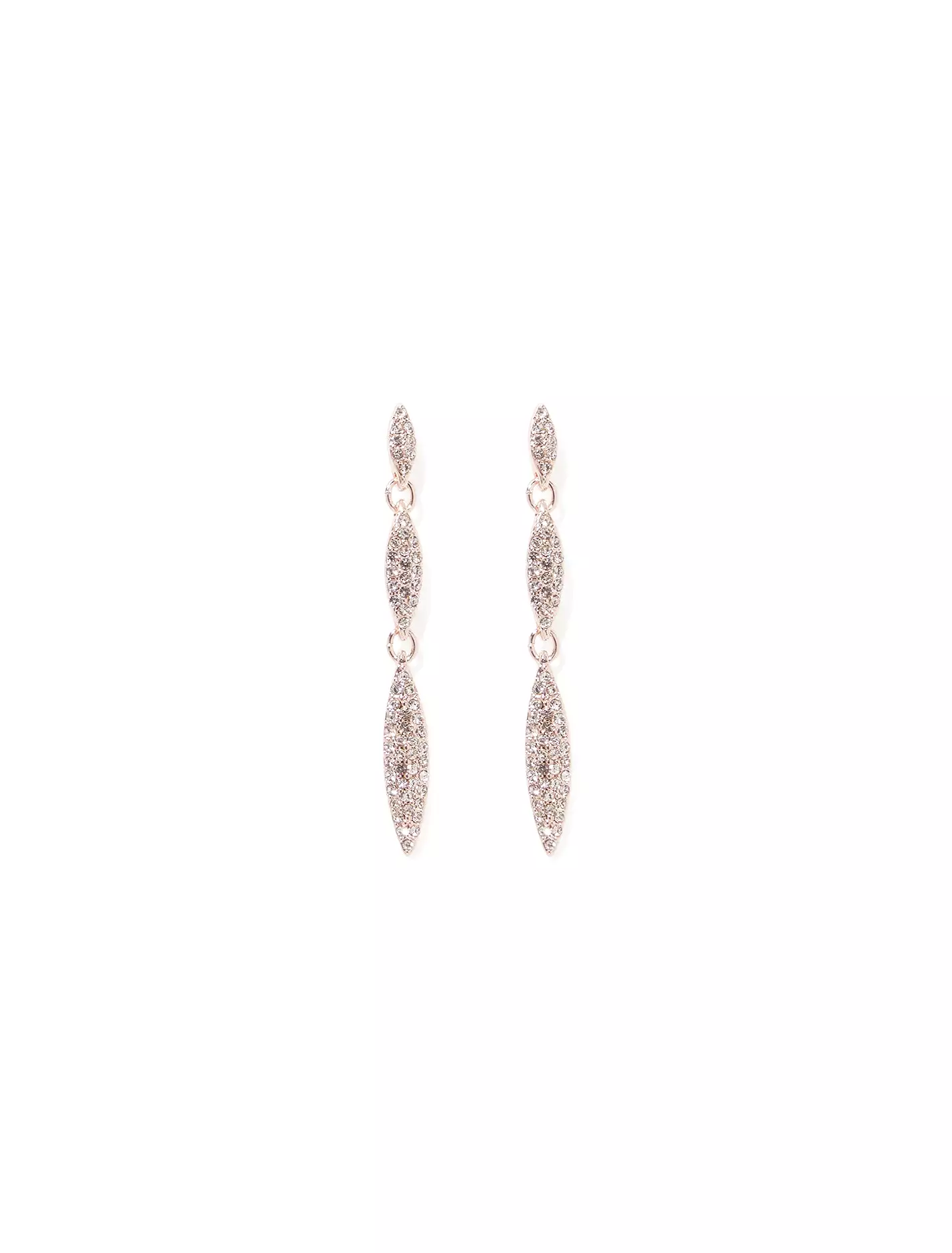 Ina Pave Triple Drop Earrings