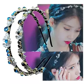 IU Drama Hotel Del Luna Headbands Jang Man Wol Cubic Hair Jewelry Accessories Embellished Accessory Handcrafts