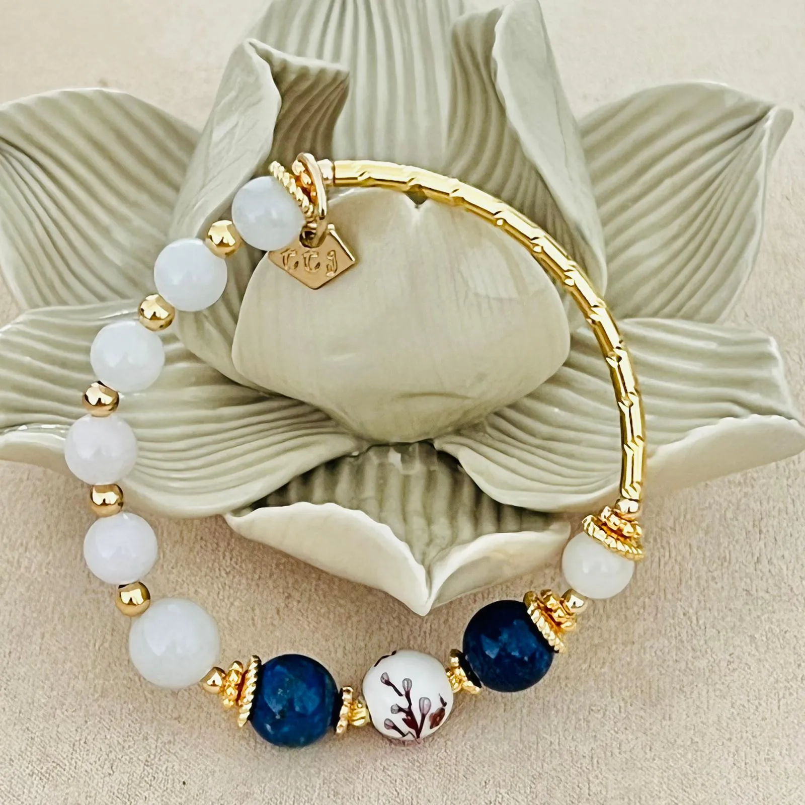 Jade & Lapis Lazuli Bracelet