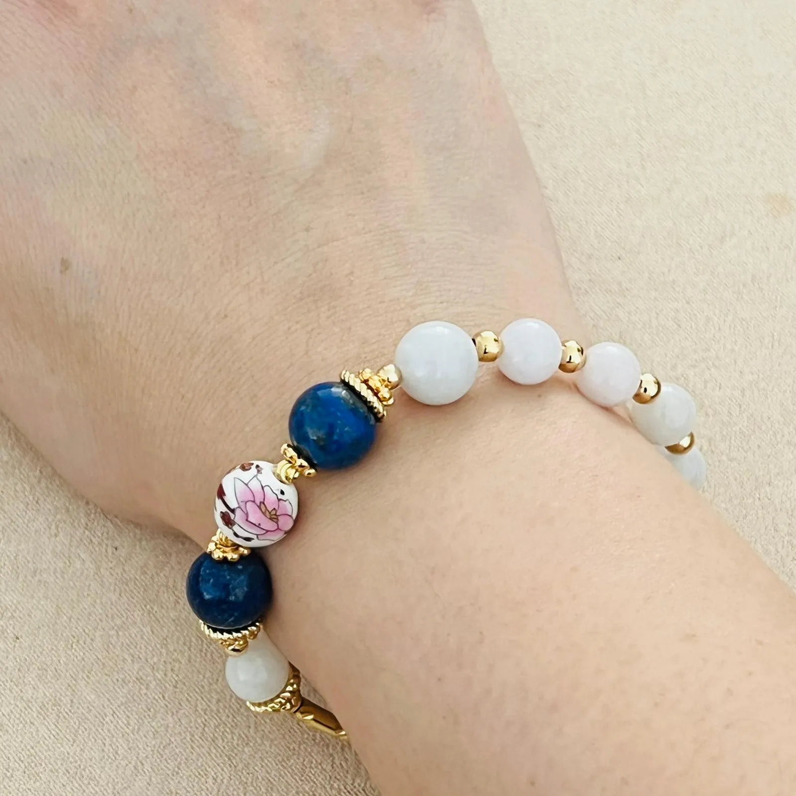 Jade & Lapis Lazuli Bracelet