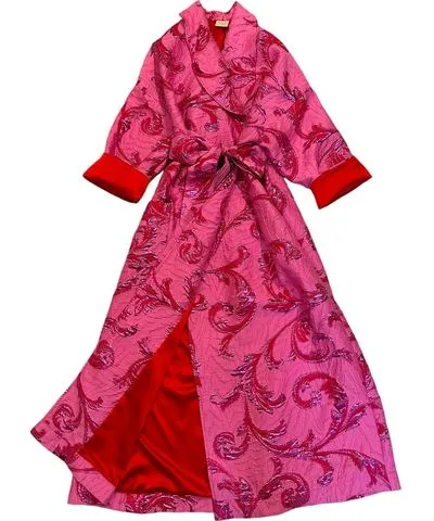 Julia Clancey Women's Pink / Purple Luxe Candy Opera Dress Coat