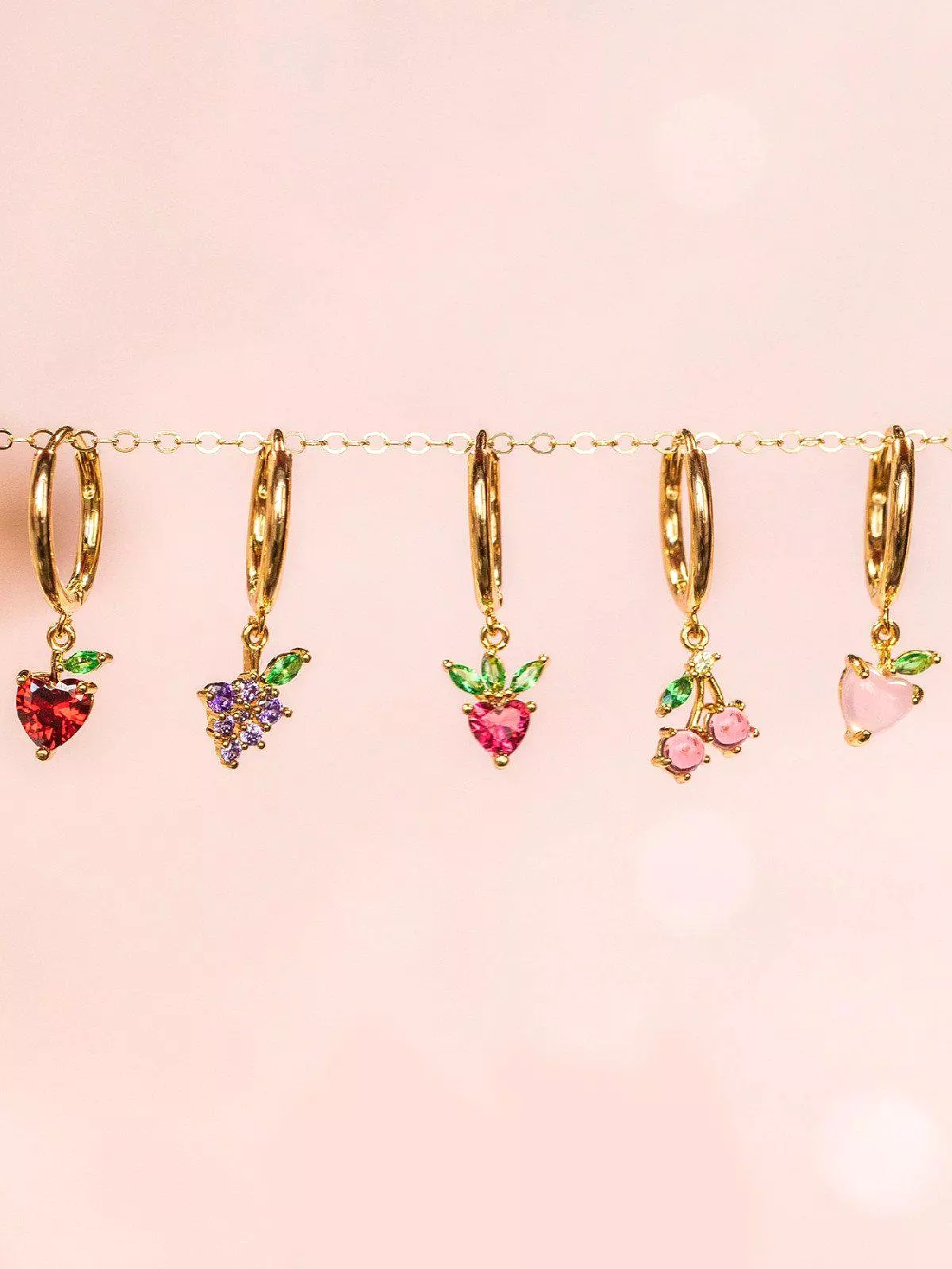 KATY Fruits Vibes Bling Charms Huggie Earring