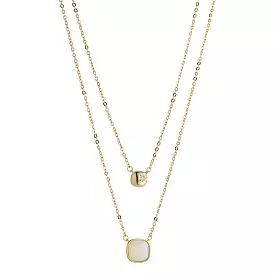 KNIGHT & DAY - Sasha White Opal Layered Necklace