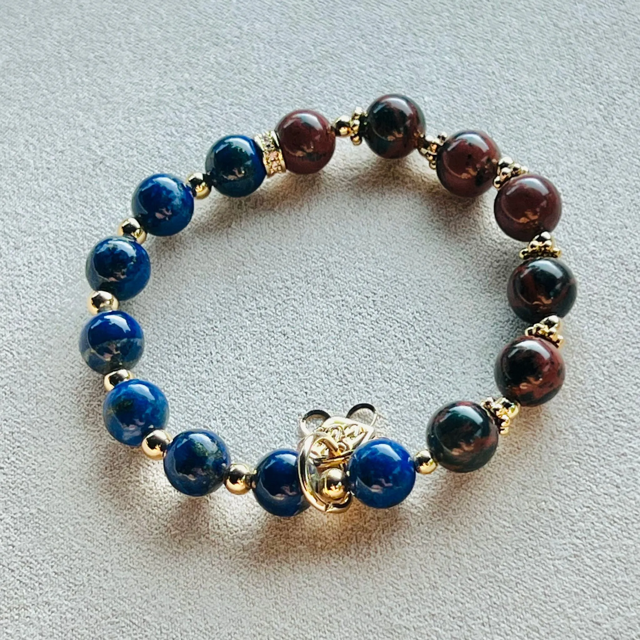 Lapis Lazuli & Mahagony Obsidian Baby Bracelet