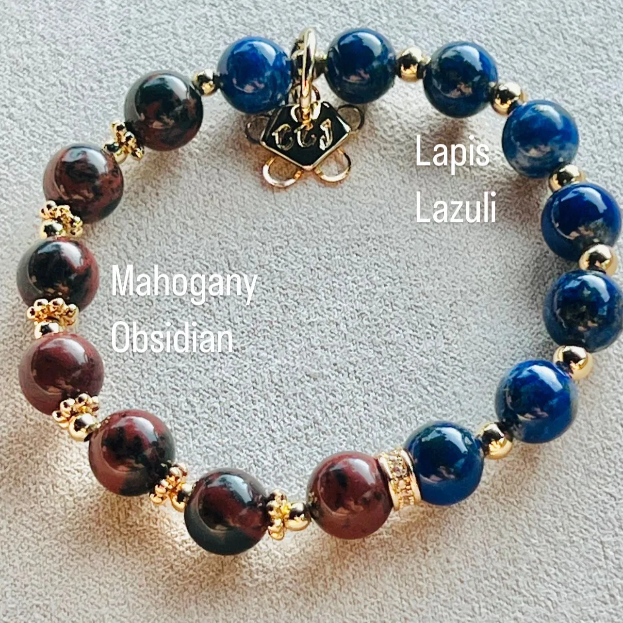 Lapis Lazuli & Mahagony Obsidian Baby Bracelet