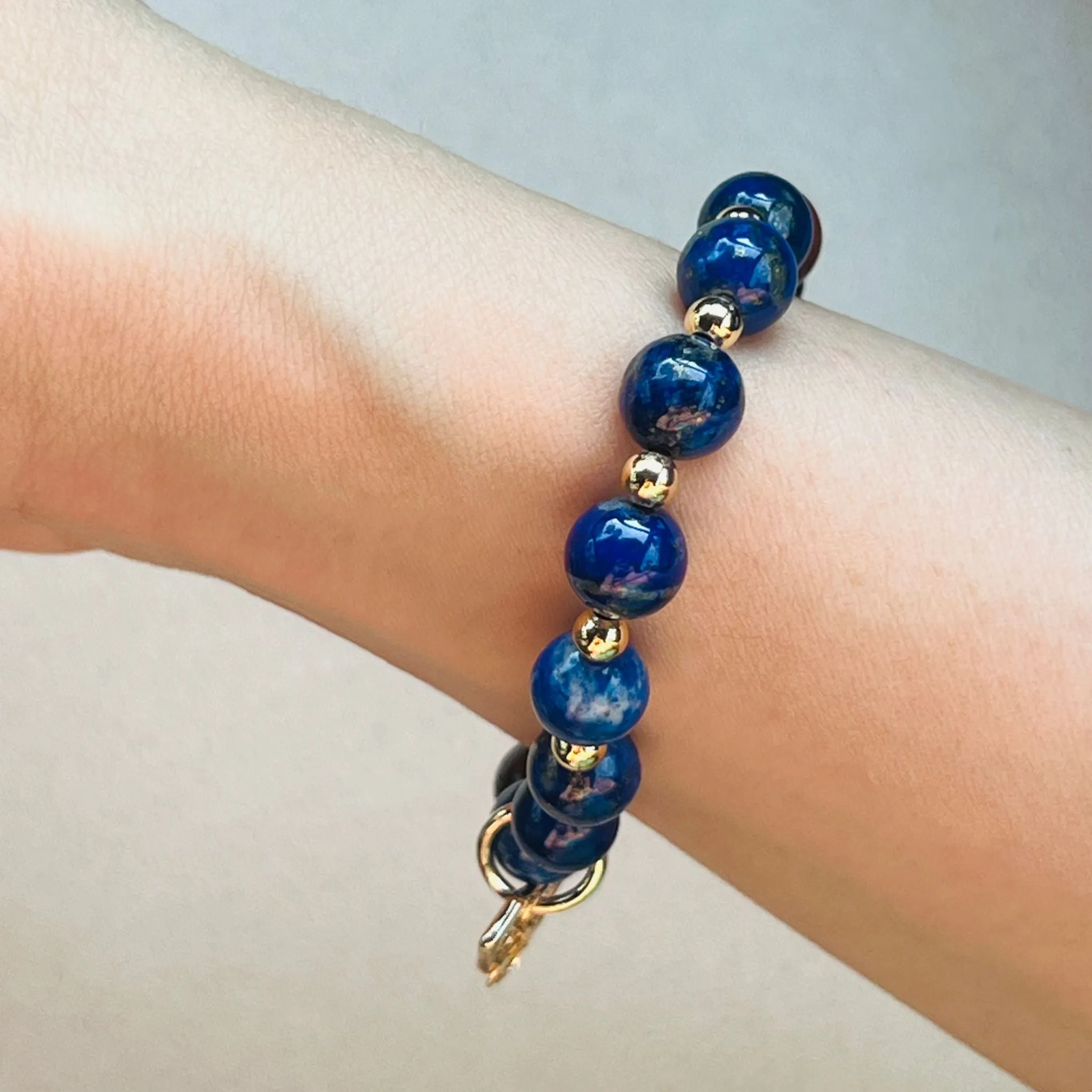 Lapis Lazuli & Mahagony Obsidian Baby Bracelet