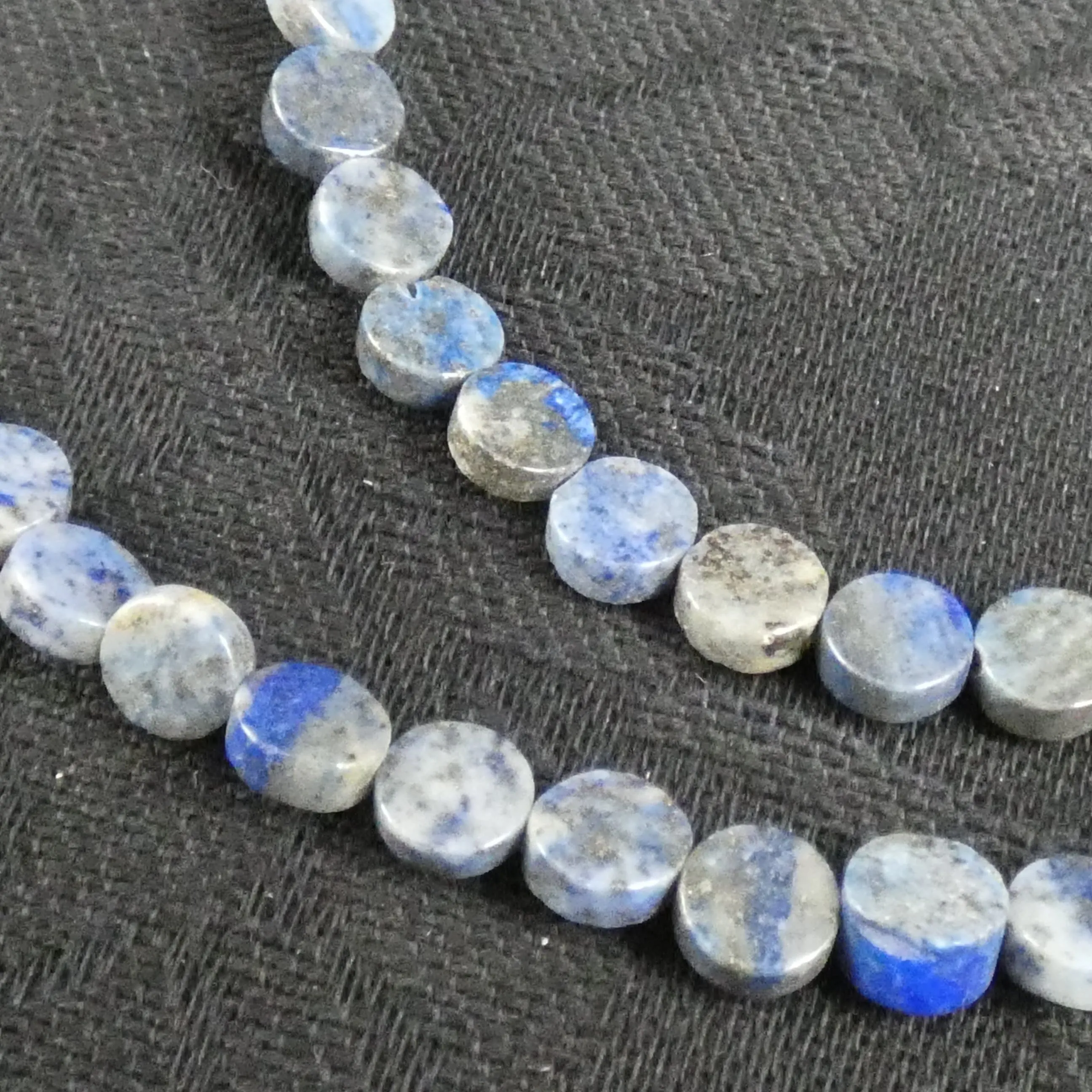 Lapis Lazuli Circle (6 mm) Bead Strand (A Grade)