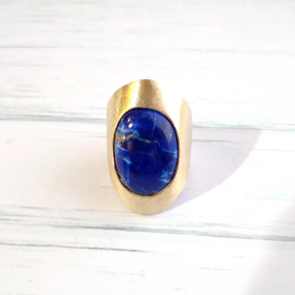 Lapis Lazuli Cocktail Ring