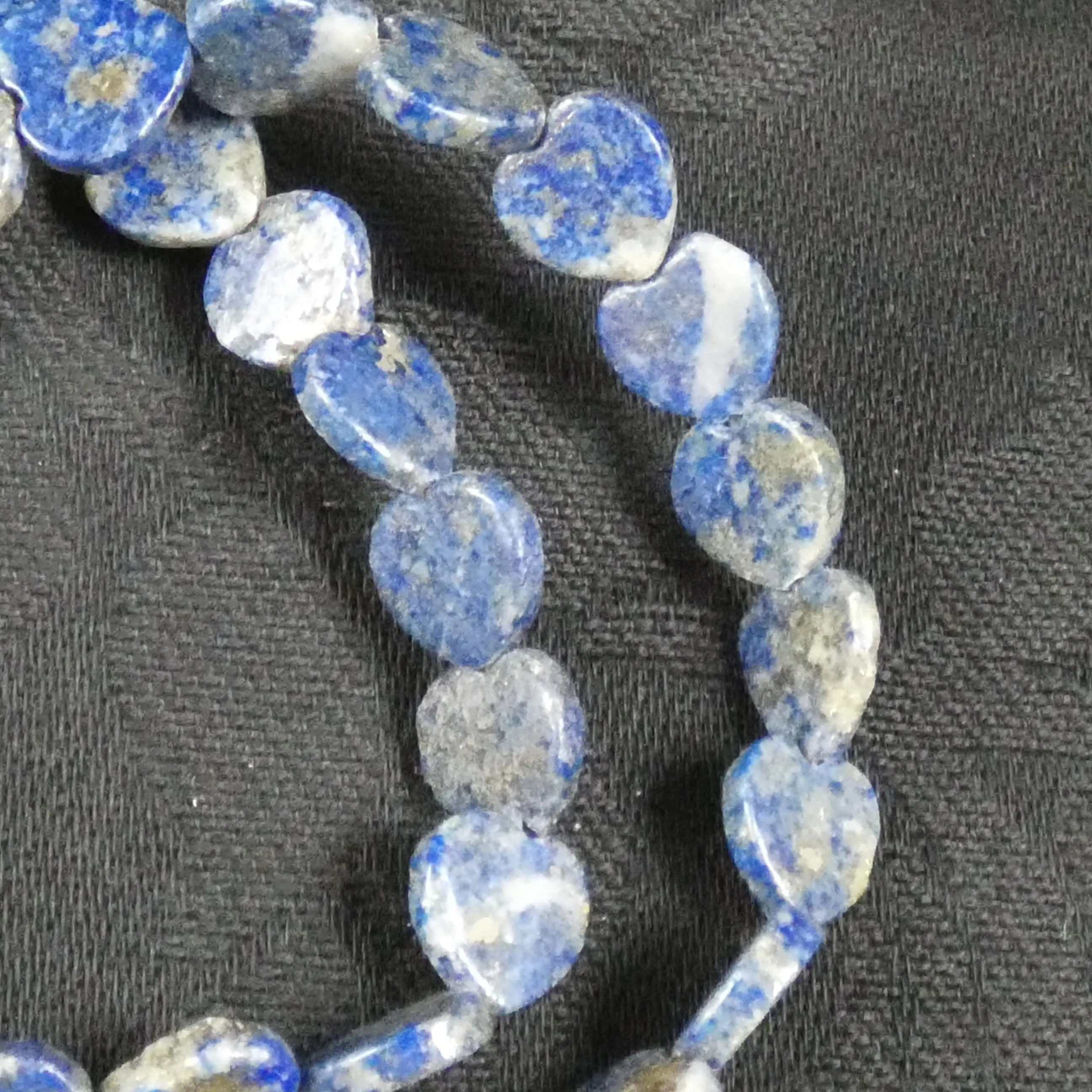 Lapis Lazuli Heart Bead Strand