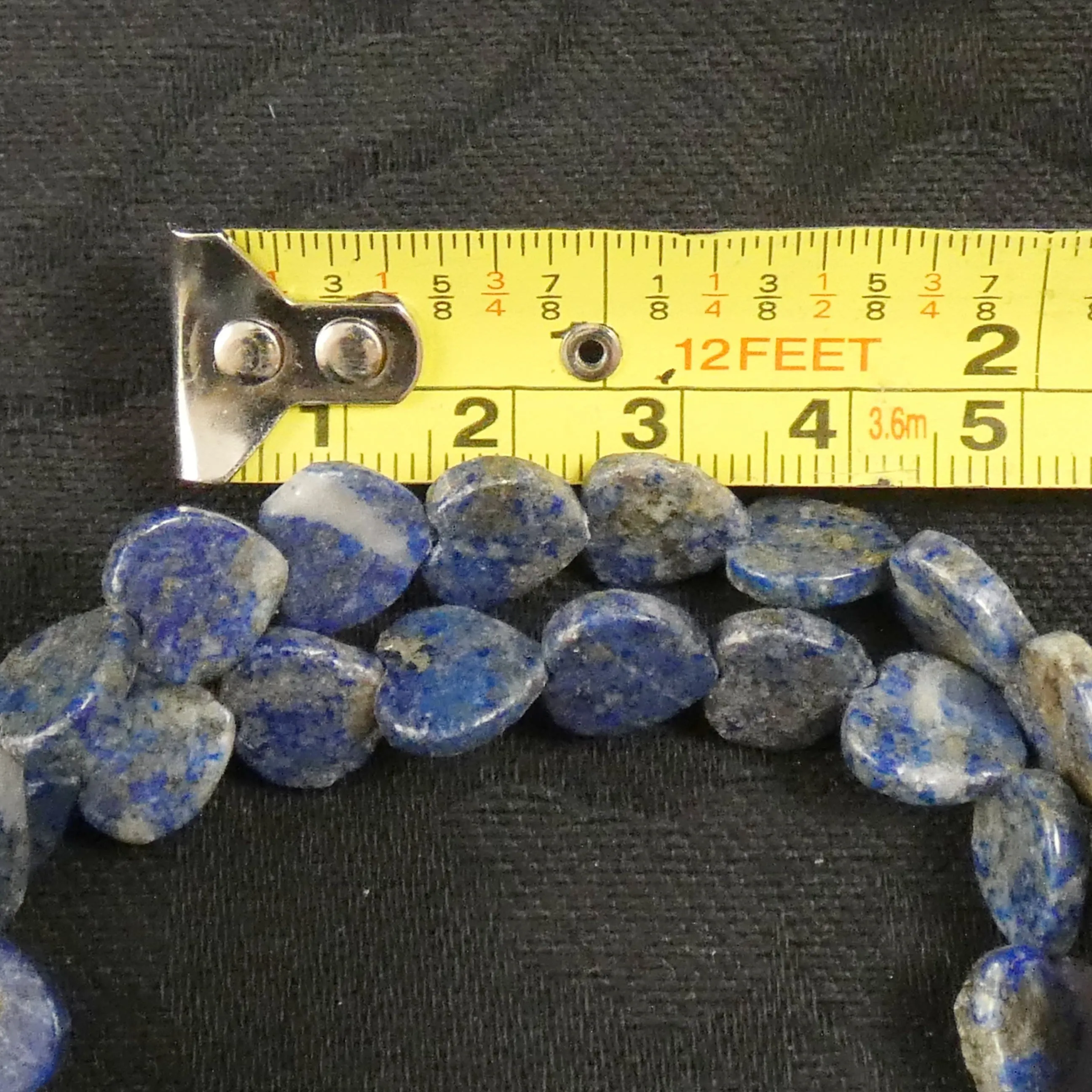 Lapis Lazuli Heart Bead Strand