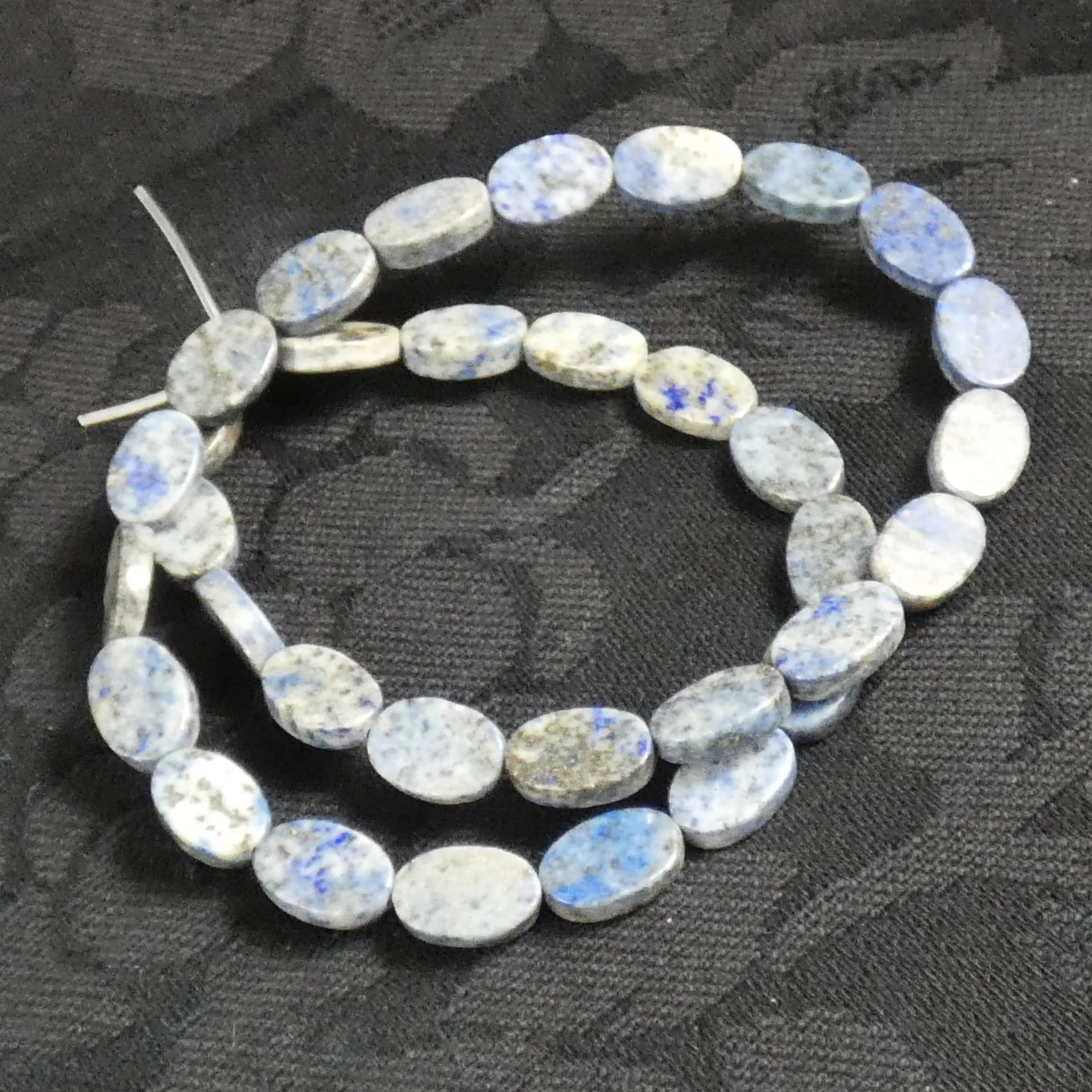 Lapis Lazuli Oval (12 mm) Bead Strand (A Grade)