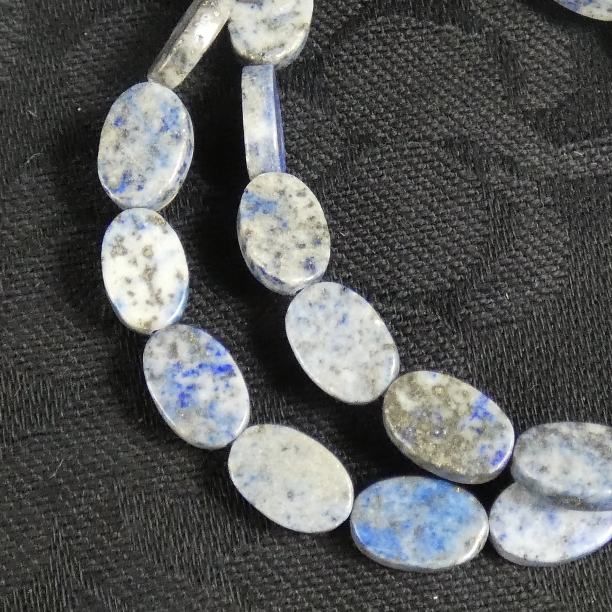 Lapis Lazuli Oval (12 mm) Bead Strand (A Grade)