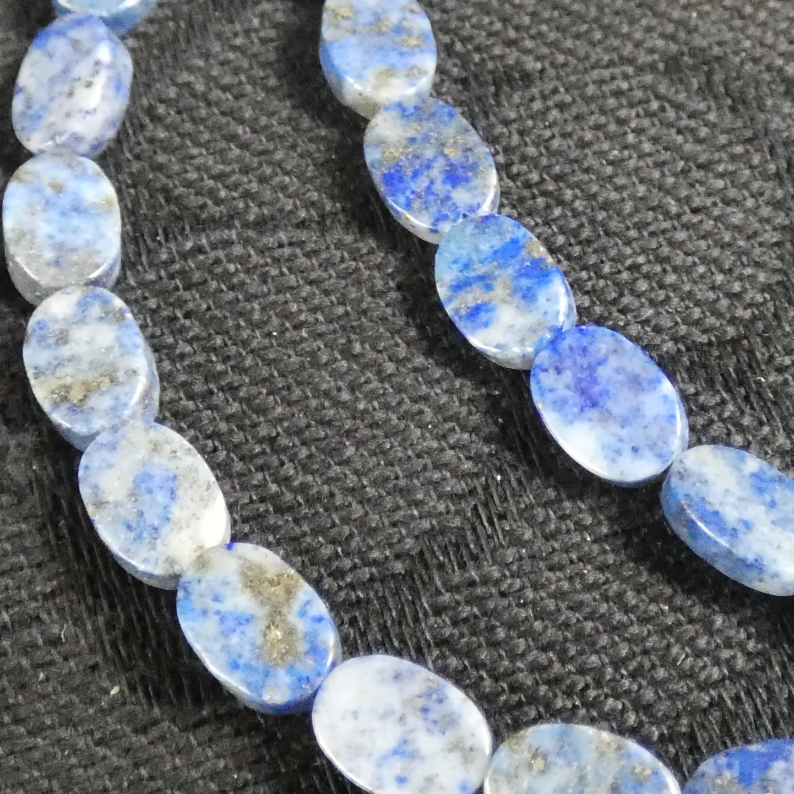 Lapis Lazuli Oval (7 mm) Bead Strand (A Grade)