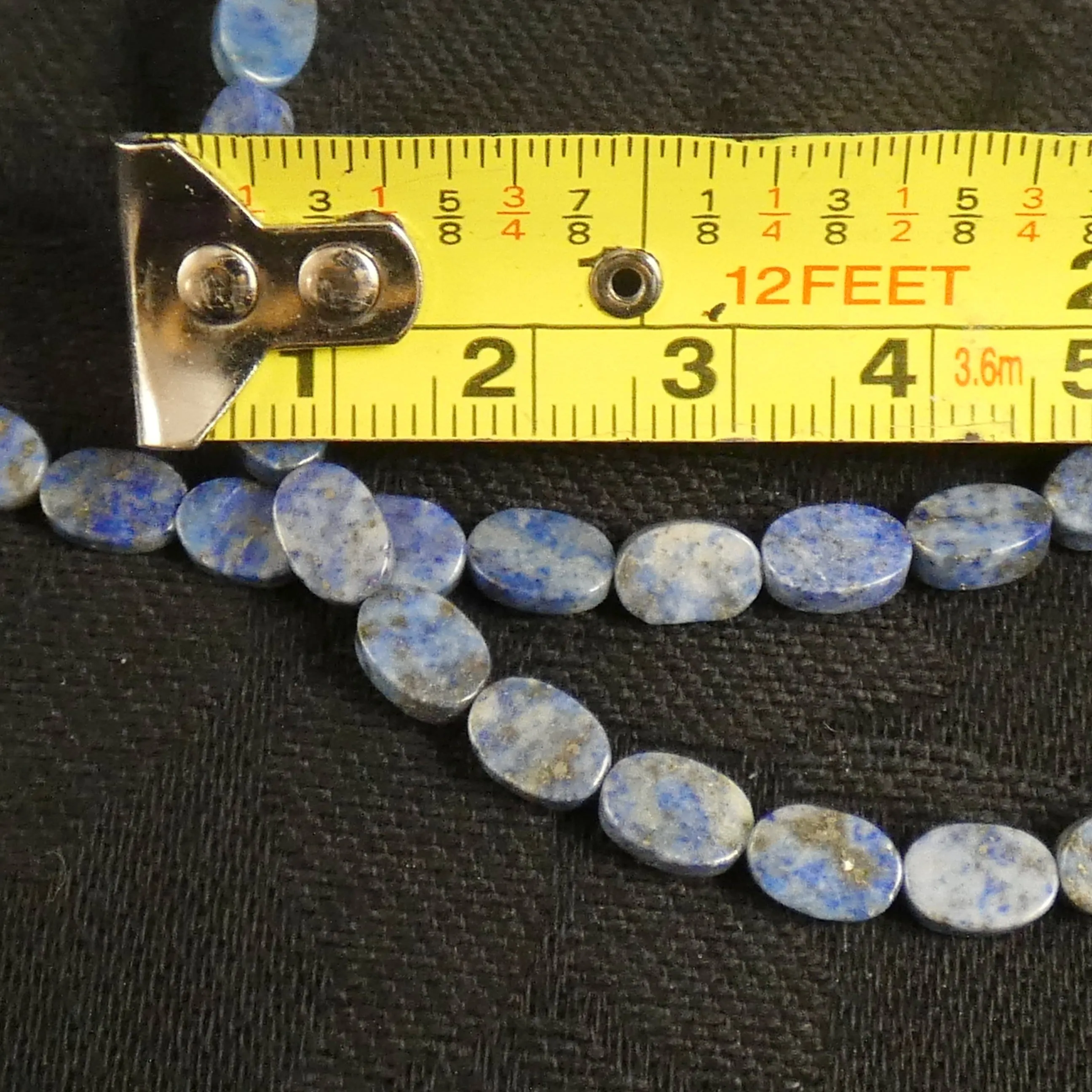 Lapis Lazuli Oval (7 mm) Bead Strand (A Grade)