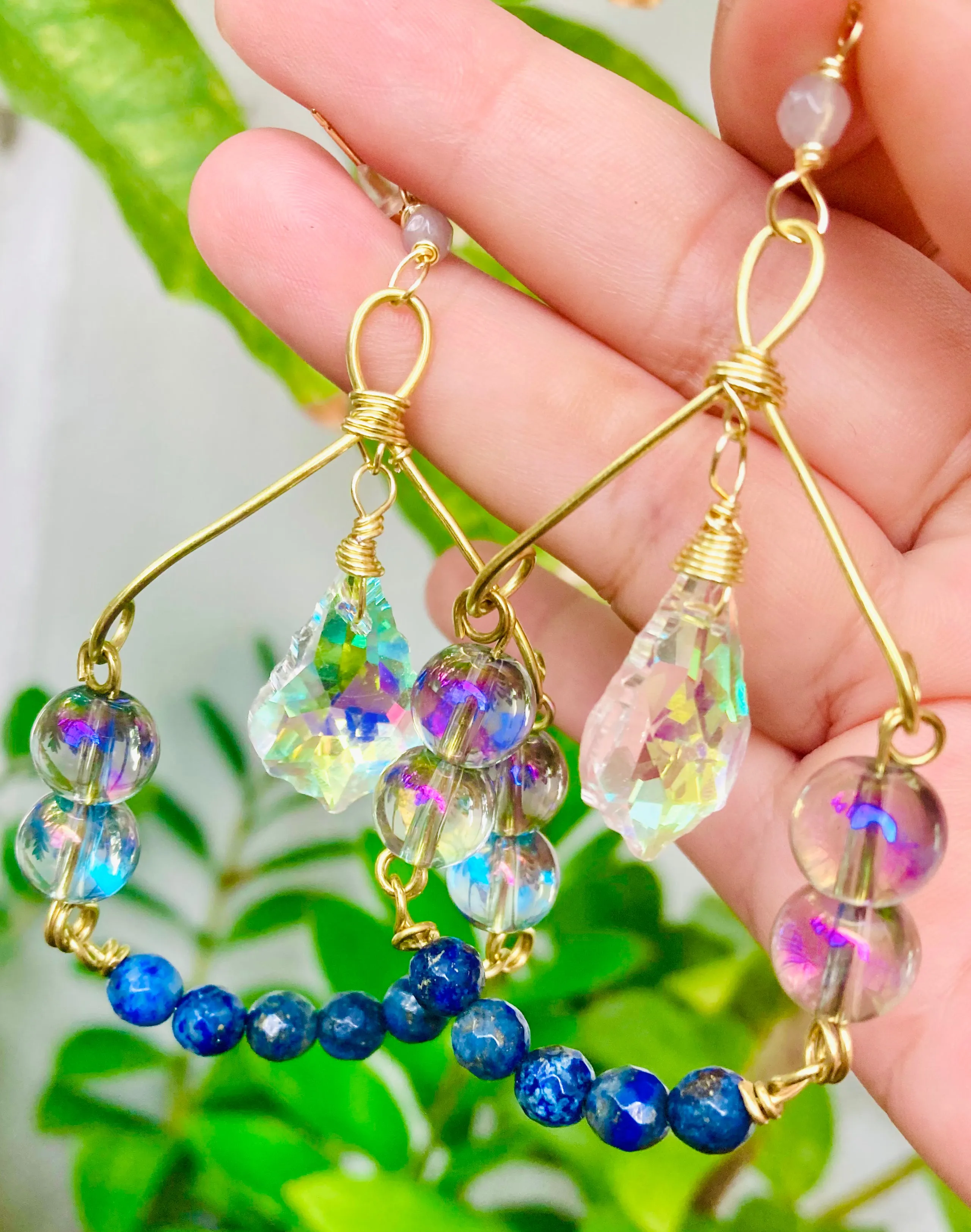 Lapis Lazuli Portal Earrings