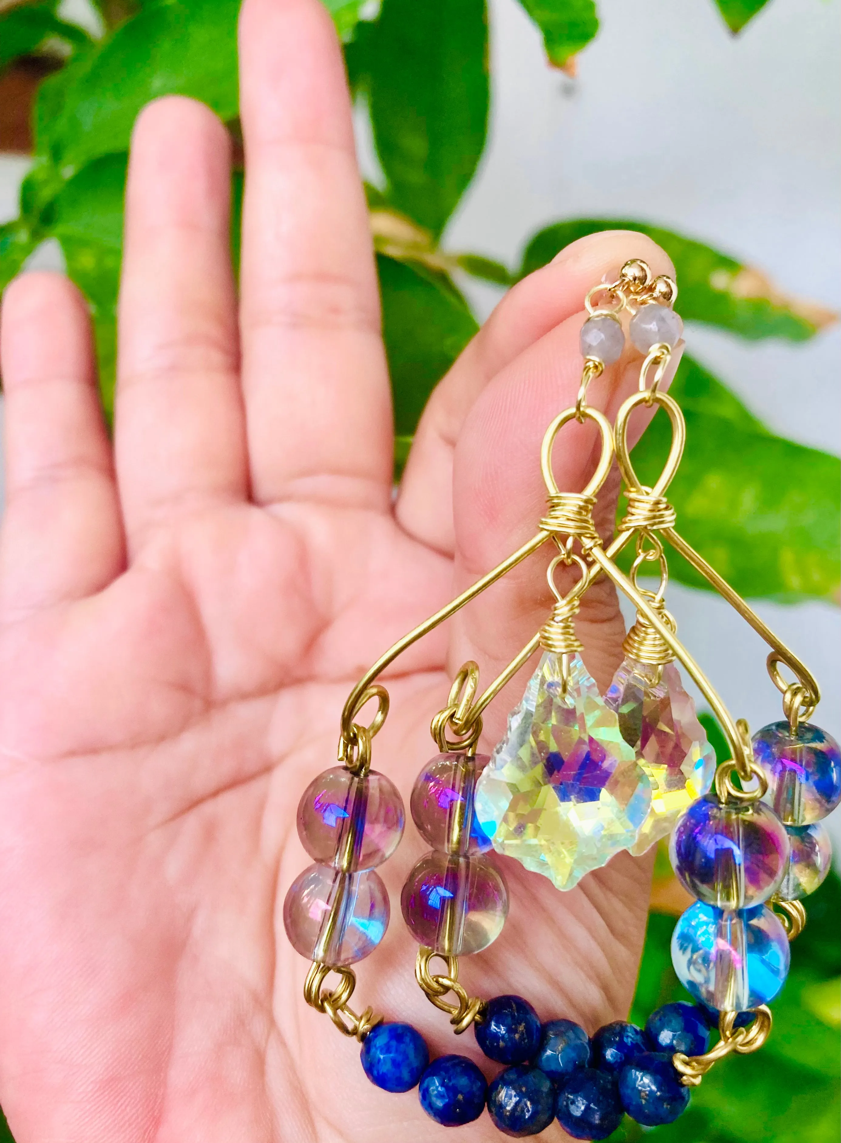 Lapis Lazuli Portal Earrings