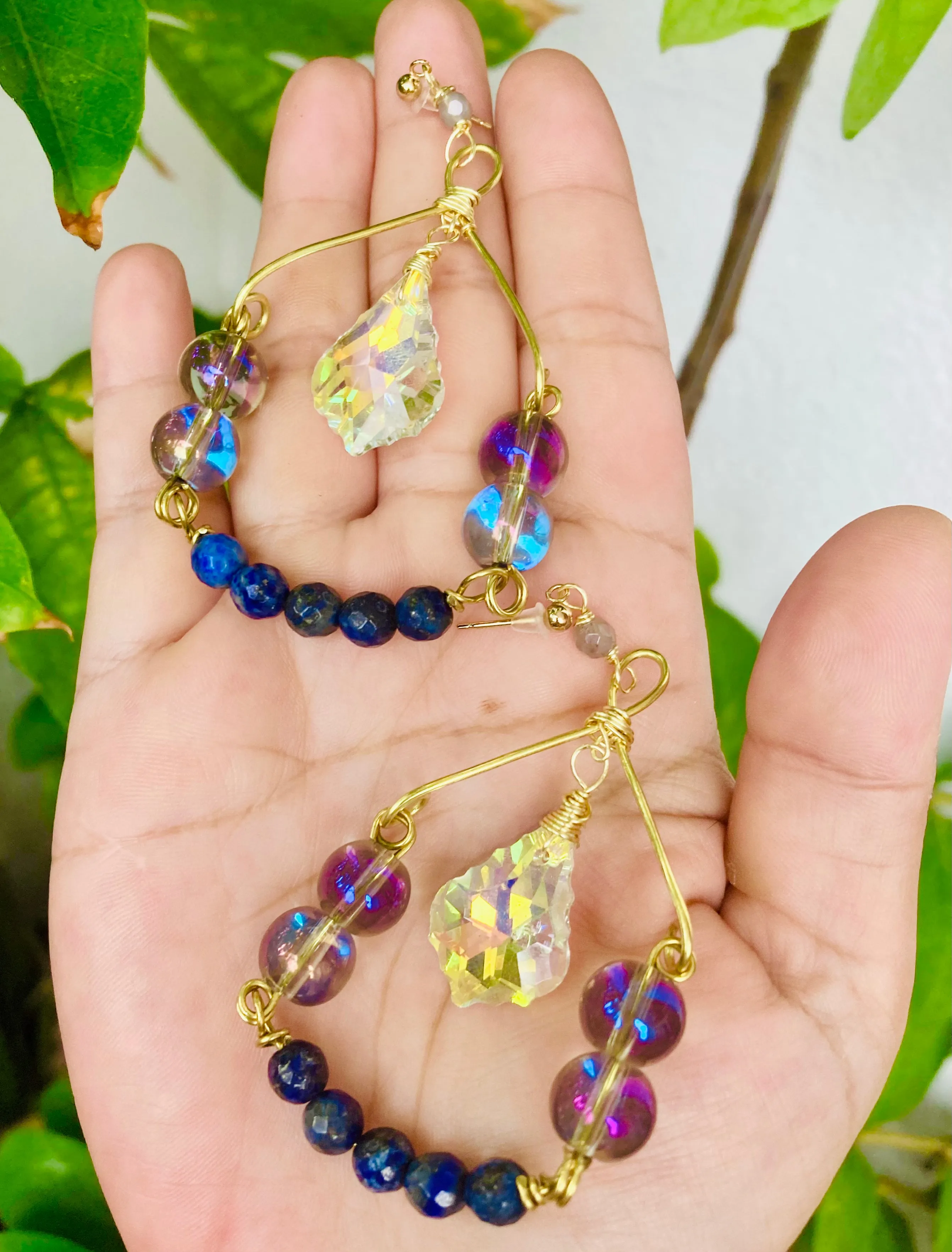 Lapis Lazuli Portal Earrings