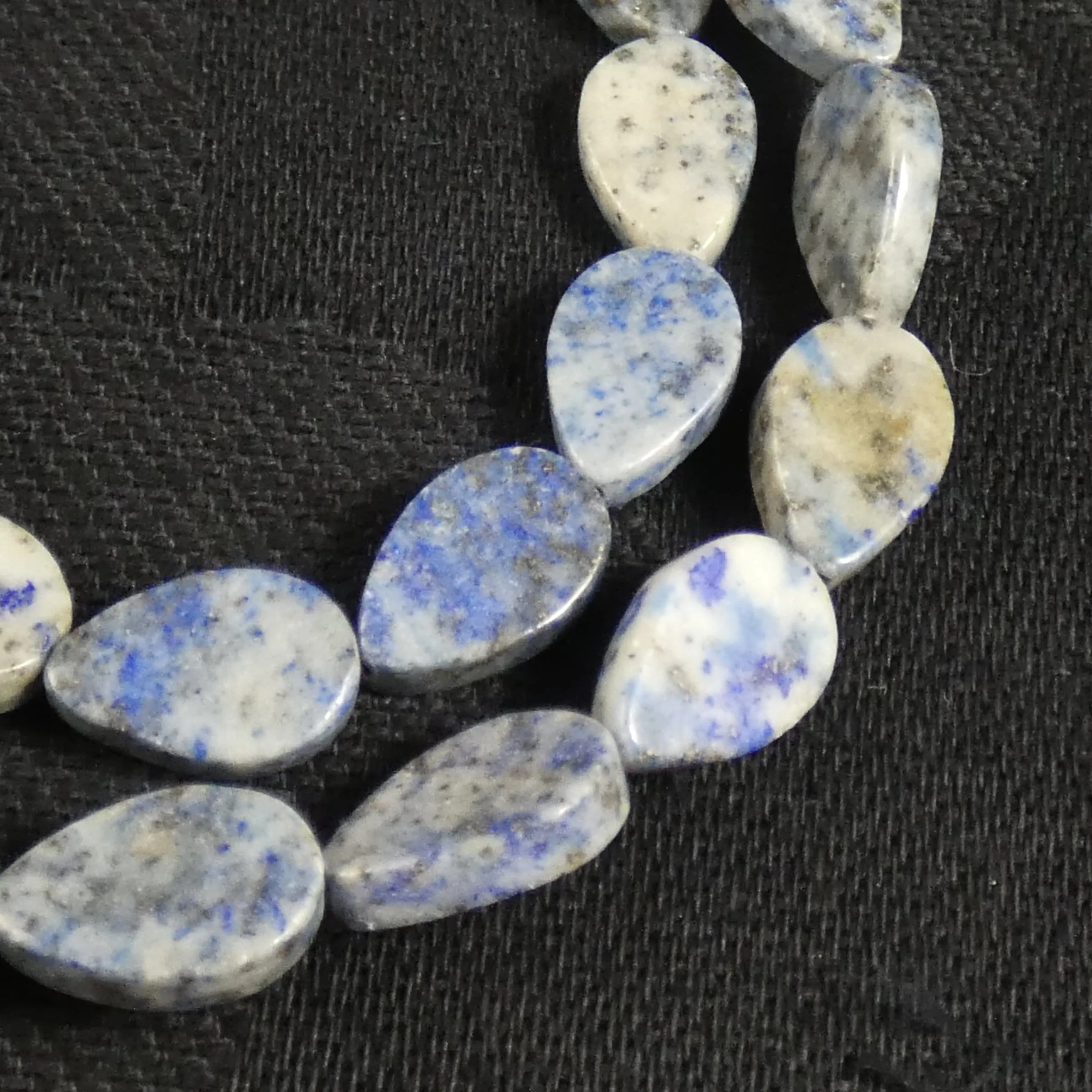 Lapis Lazuli Teardrop (12 mm) Bead Strand (A Grade)