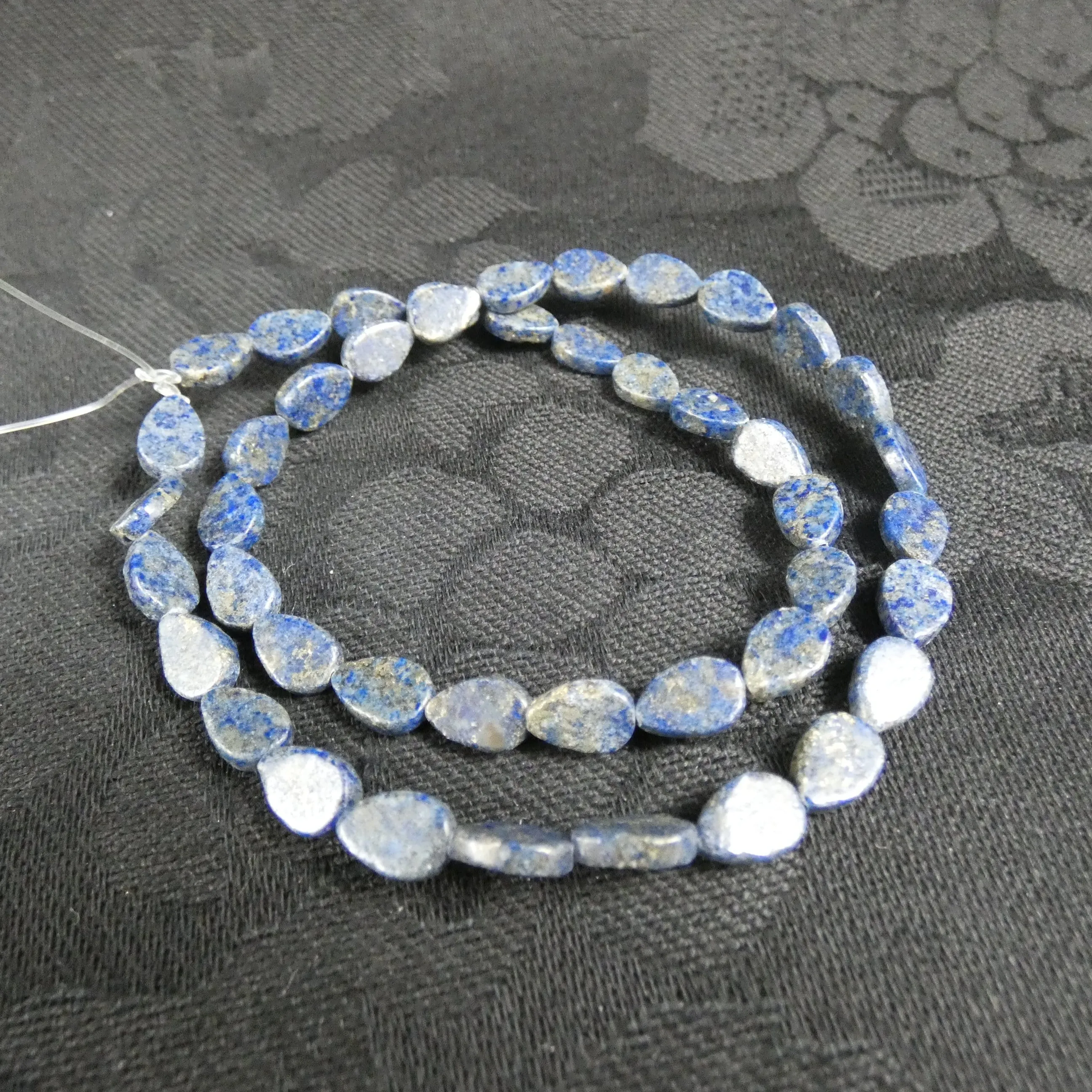 Lapis Lazuli Teardrop (9 mm) Bead Strand (A Grade)