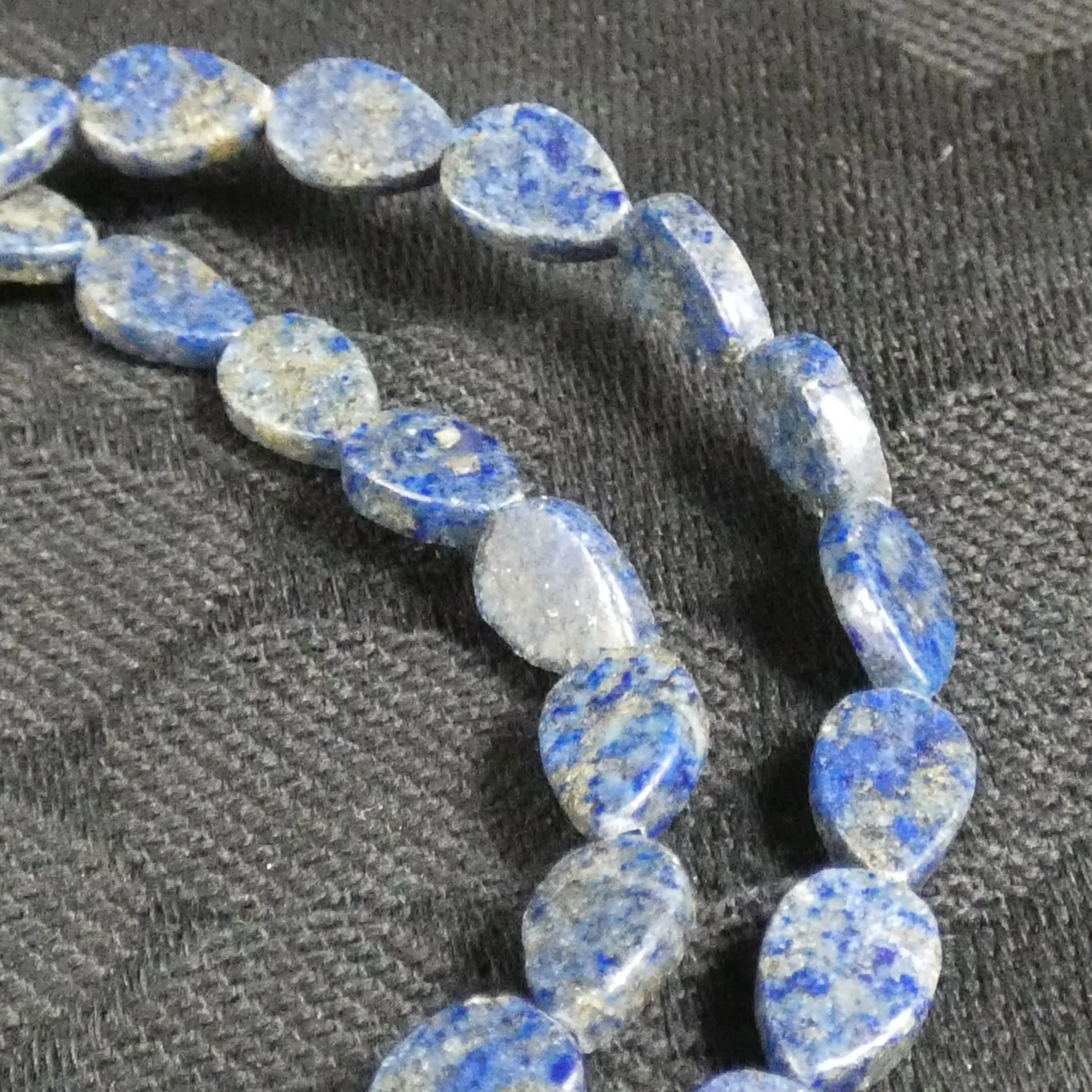 Lapis Lazuli Teardrop (9 mm) Bead Strand (A Grade)