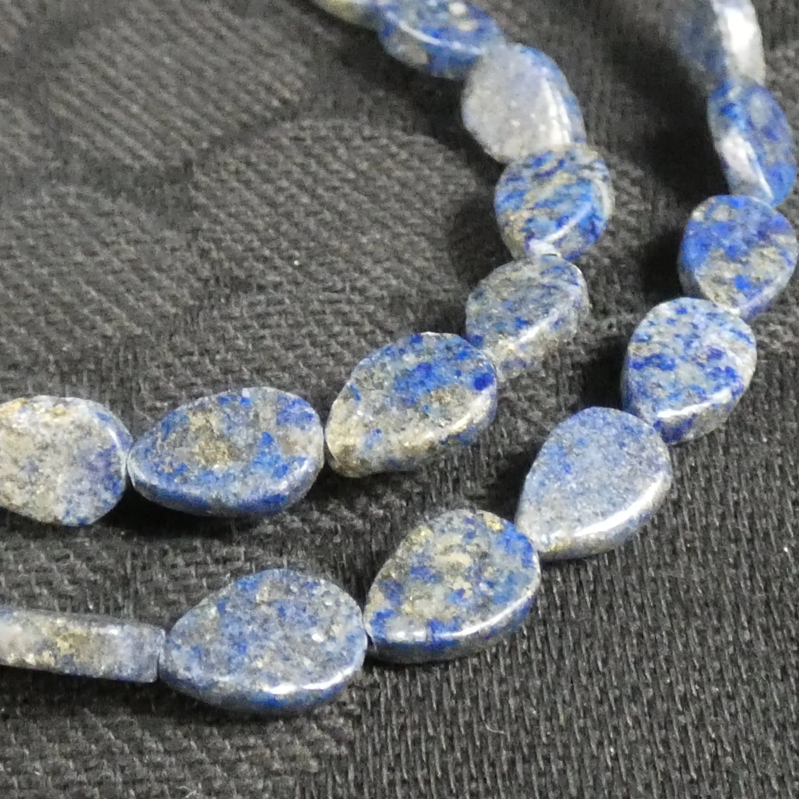 Lapis Lazuli Teardrop (9 mm) Bead Strand (A Grade)