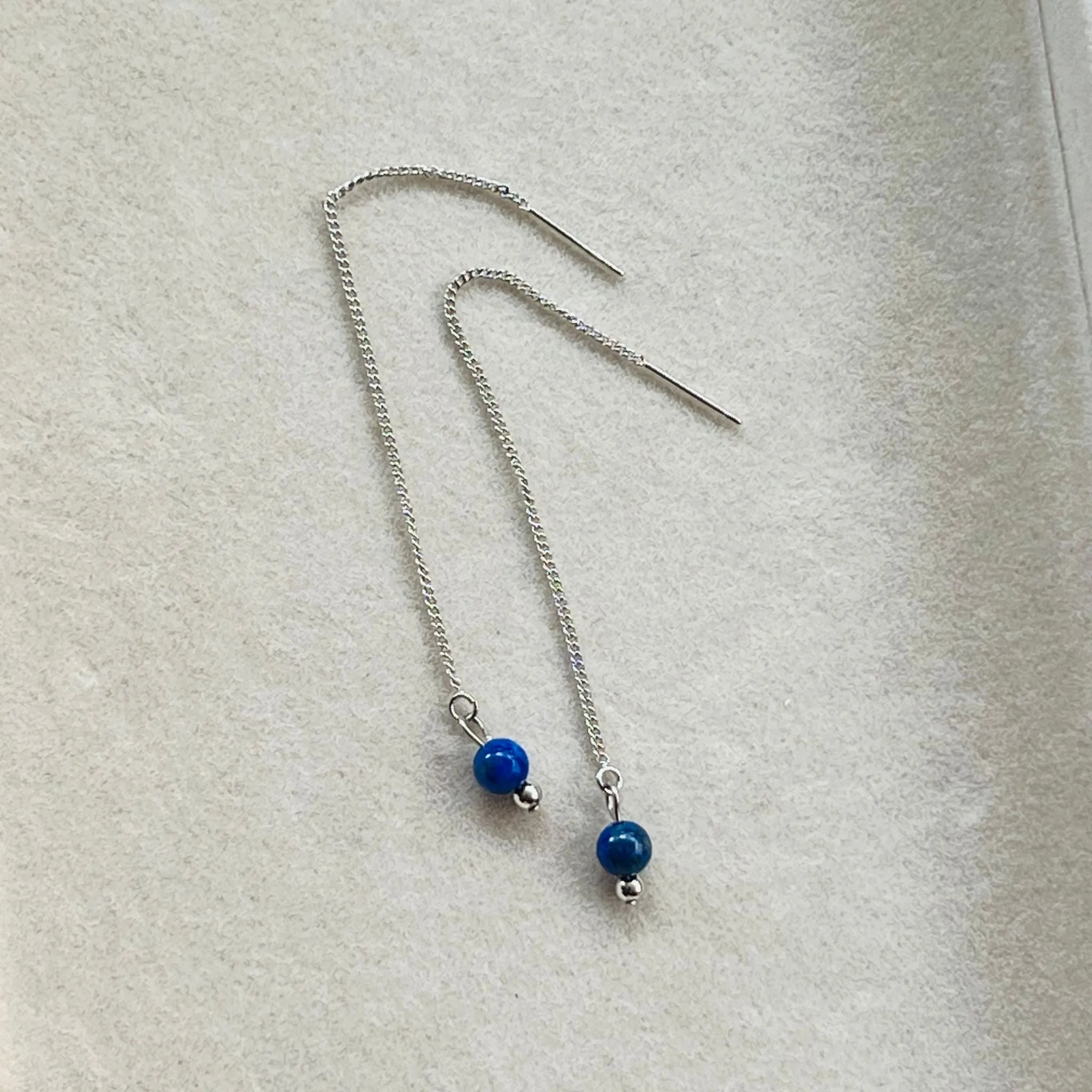 Lapis Lazuli Thread Earrings SHW