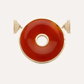 Large Carnelian Disc Centerpiece