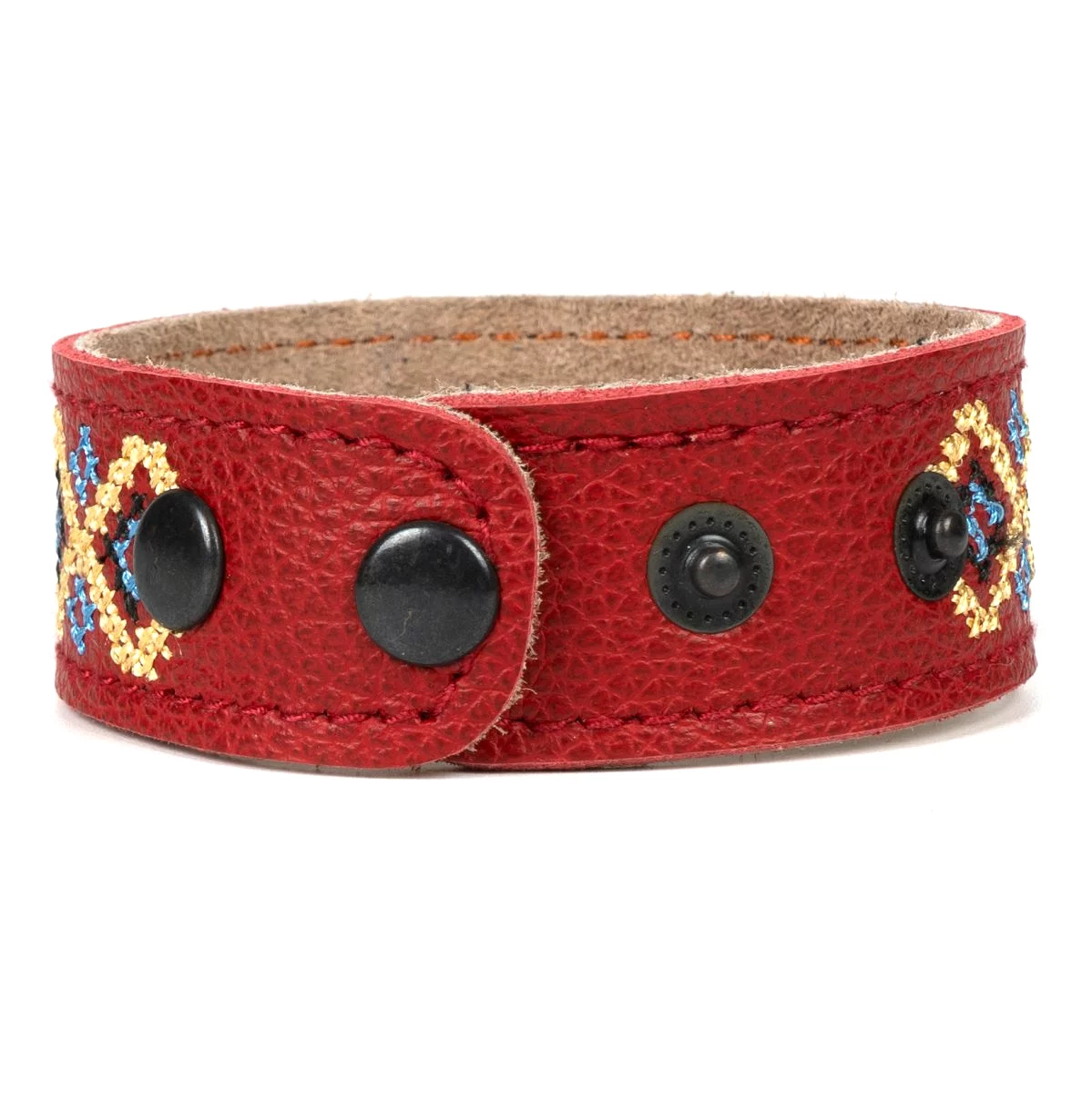 Leather Bracelet “Vyshyvanka”