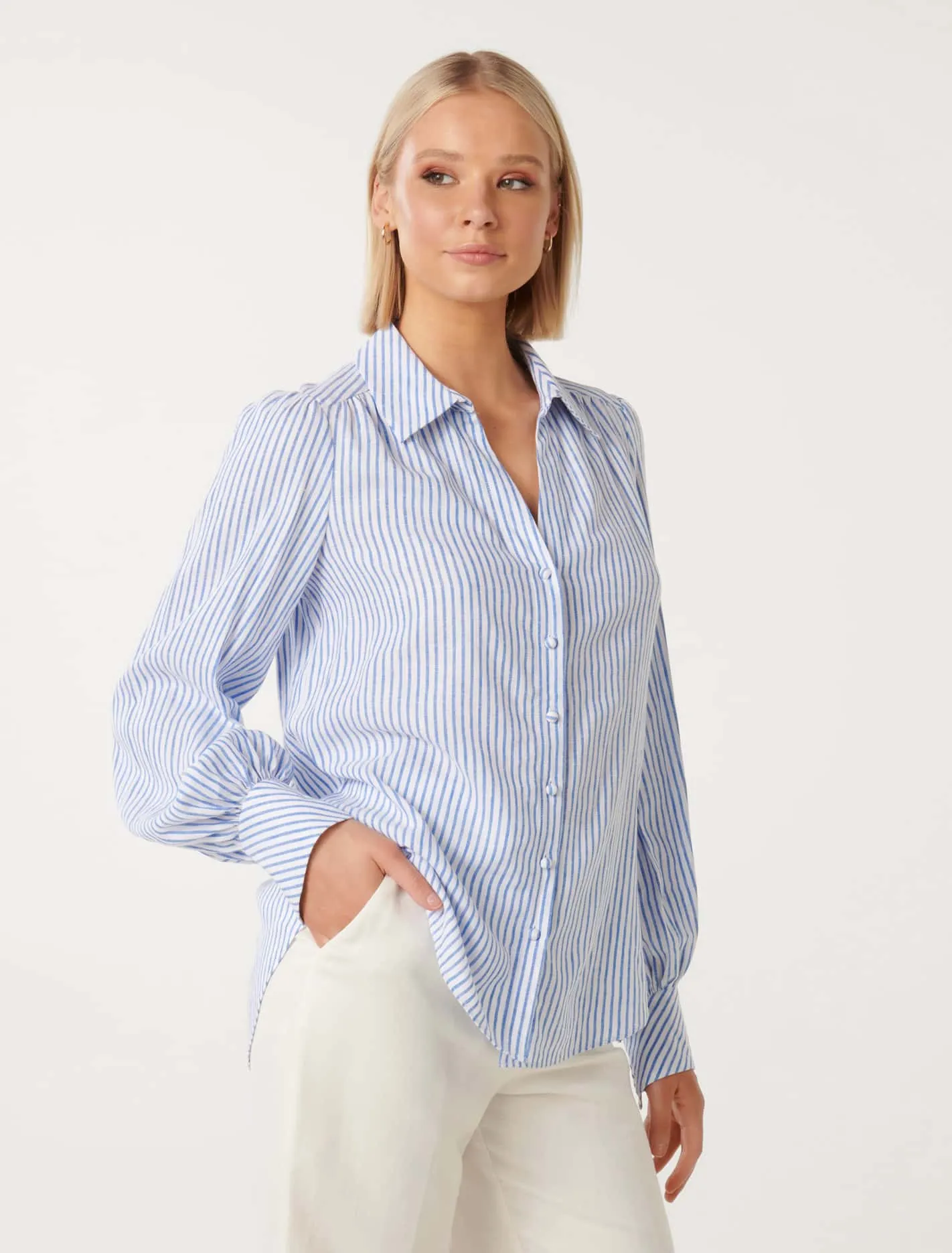 Lee Linen Stripe Blouse