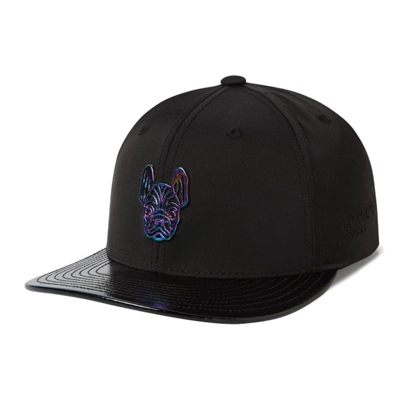 LifeWork Iridescent Metal Bulldog Snapback Black