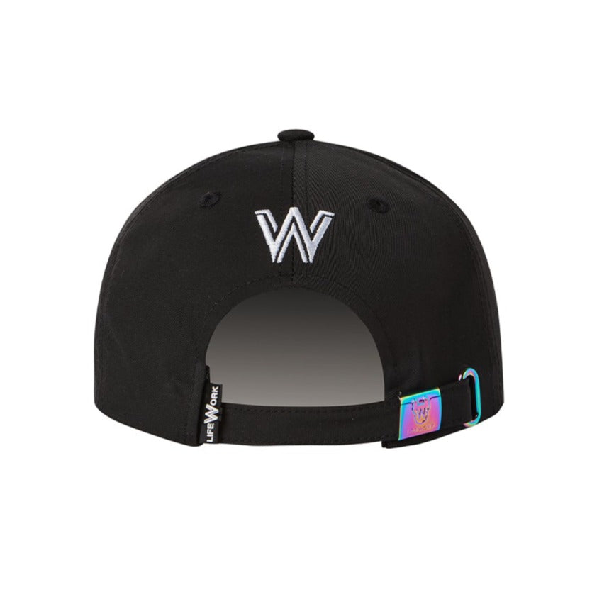 LifeWork Iridescent Metal Bulldog Snapback Black