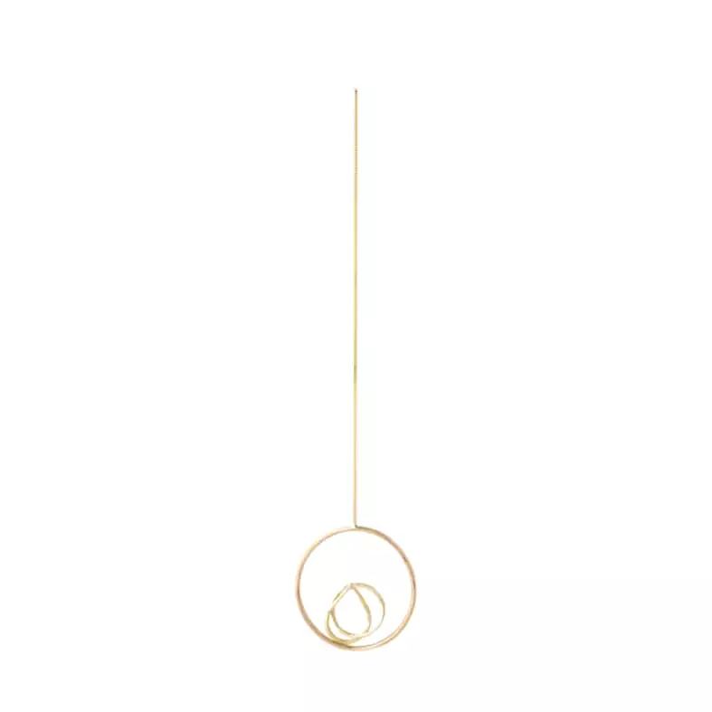 Lona Drop Earring, 9k Gold (single)