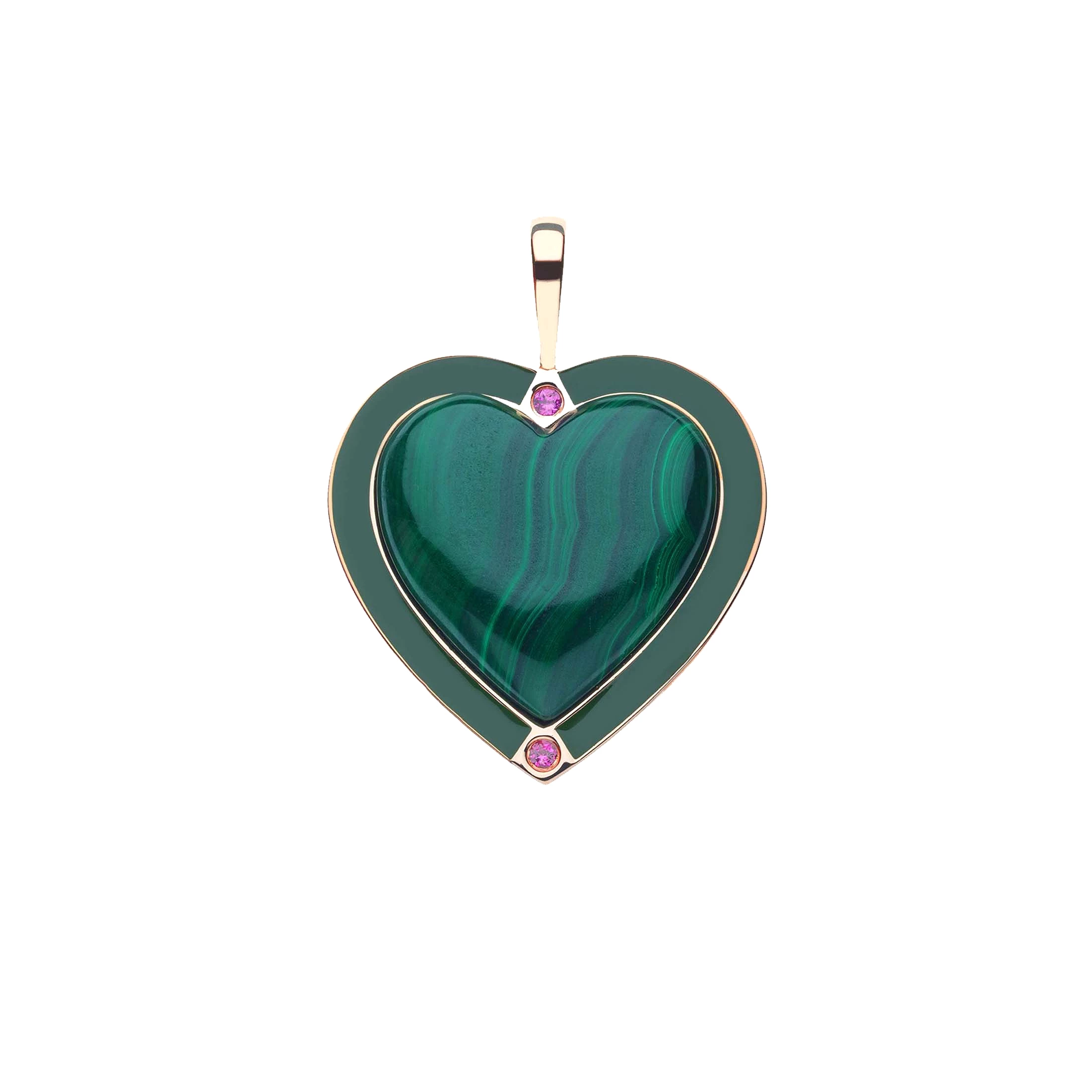 LOVE Enchanted Heart Pendant in Malachite