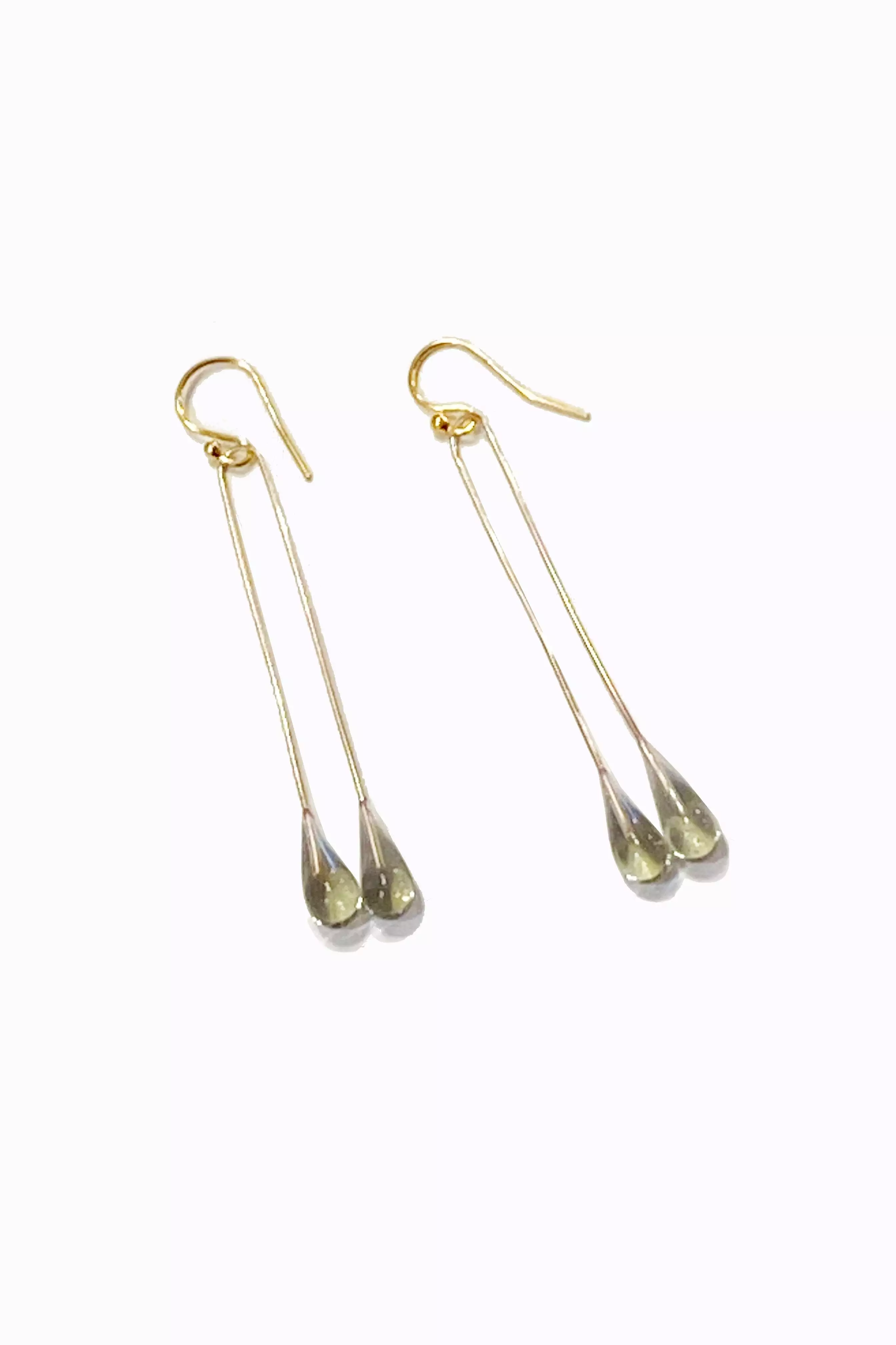 Lustre Long Single Earring | Smoke