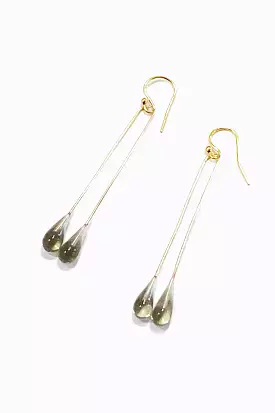 Lustre Long Single Earring | Smoke