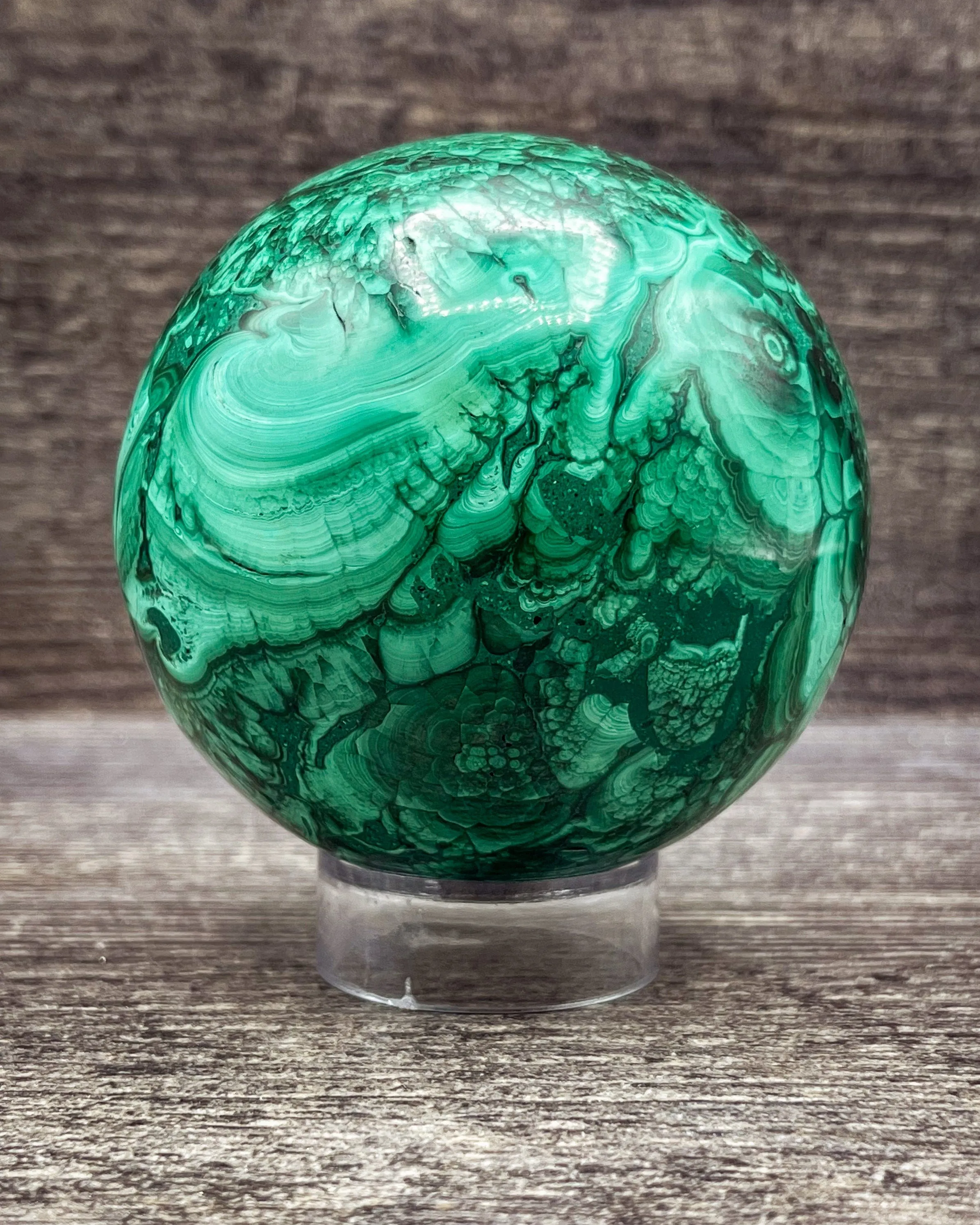 Malachite Sphere, 542g